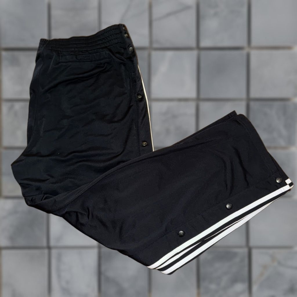 Adidas Adidas Breakaway Pants Black L 38x30 Men Track Pants Activewear Regular Mens Size US 33 - 1 Thumbnail
