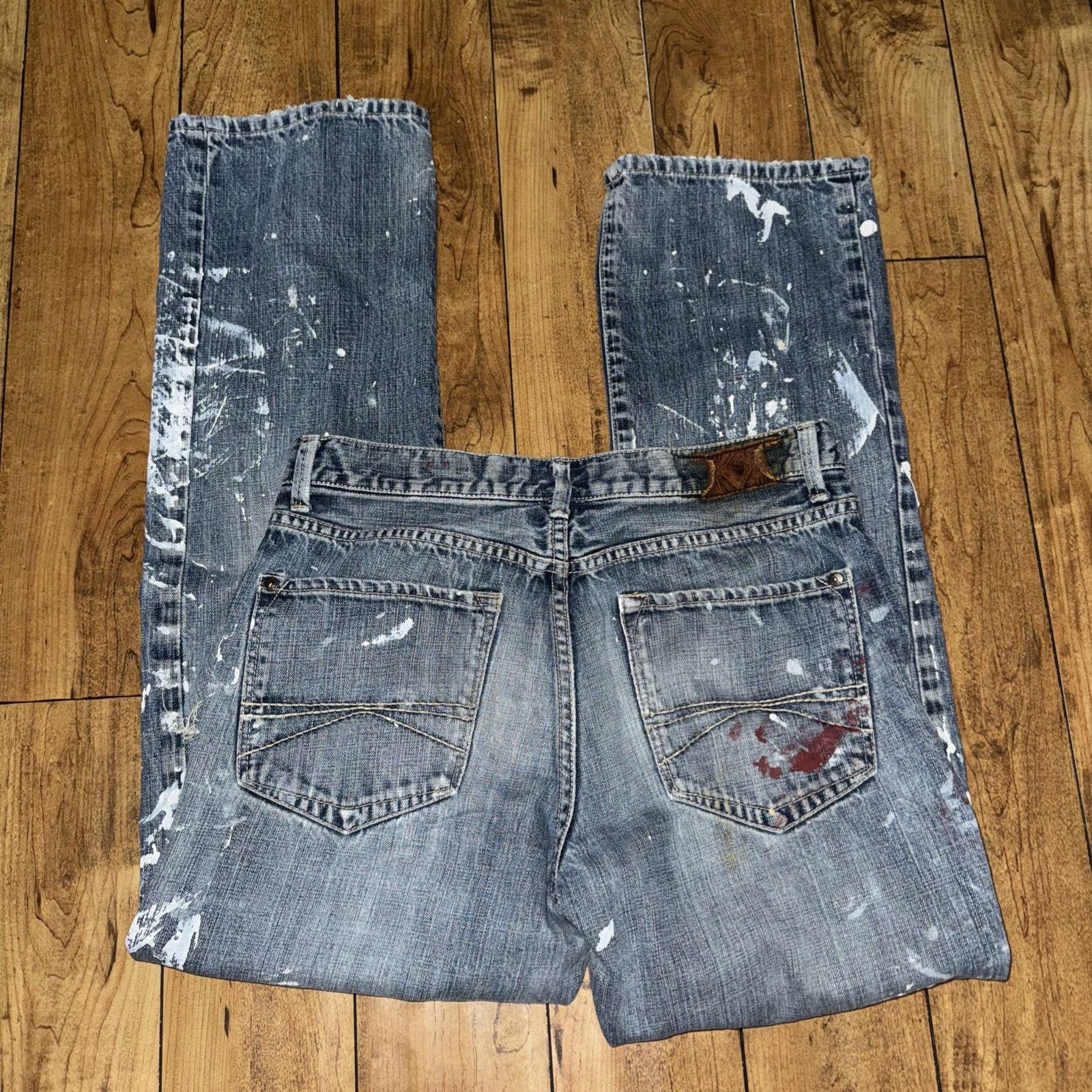 Vintage × X2 X2 Quality Denim M11 Low Rise Straight Leg Blue Workwear Size US 33 - 8 Thumbnail