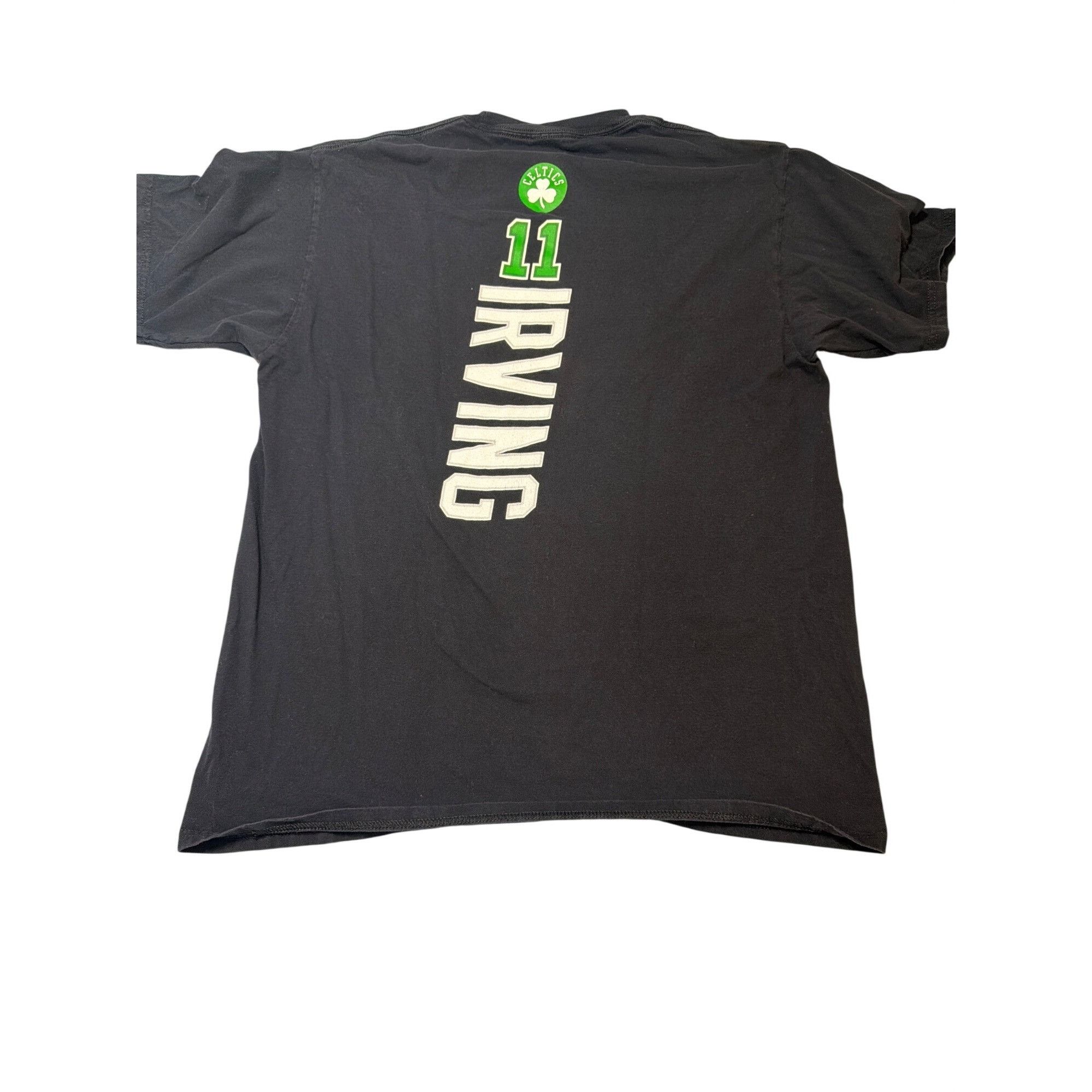 Other Boston Celtics Kyrie Irving #11 Black Graphic T Shirt NBA Fa Size US L / EU 52-54 / 3 - 3 Thumbnail