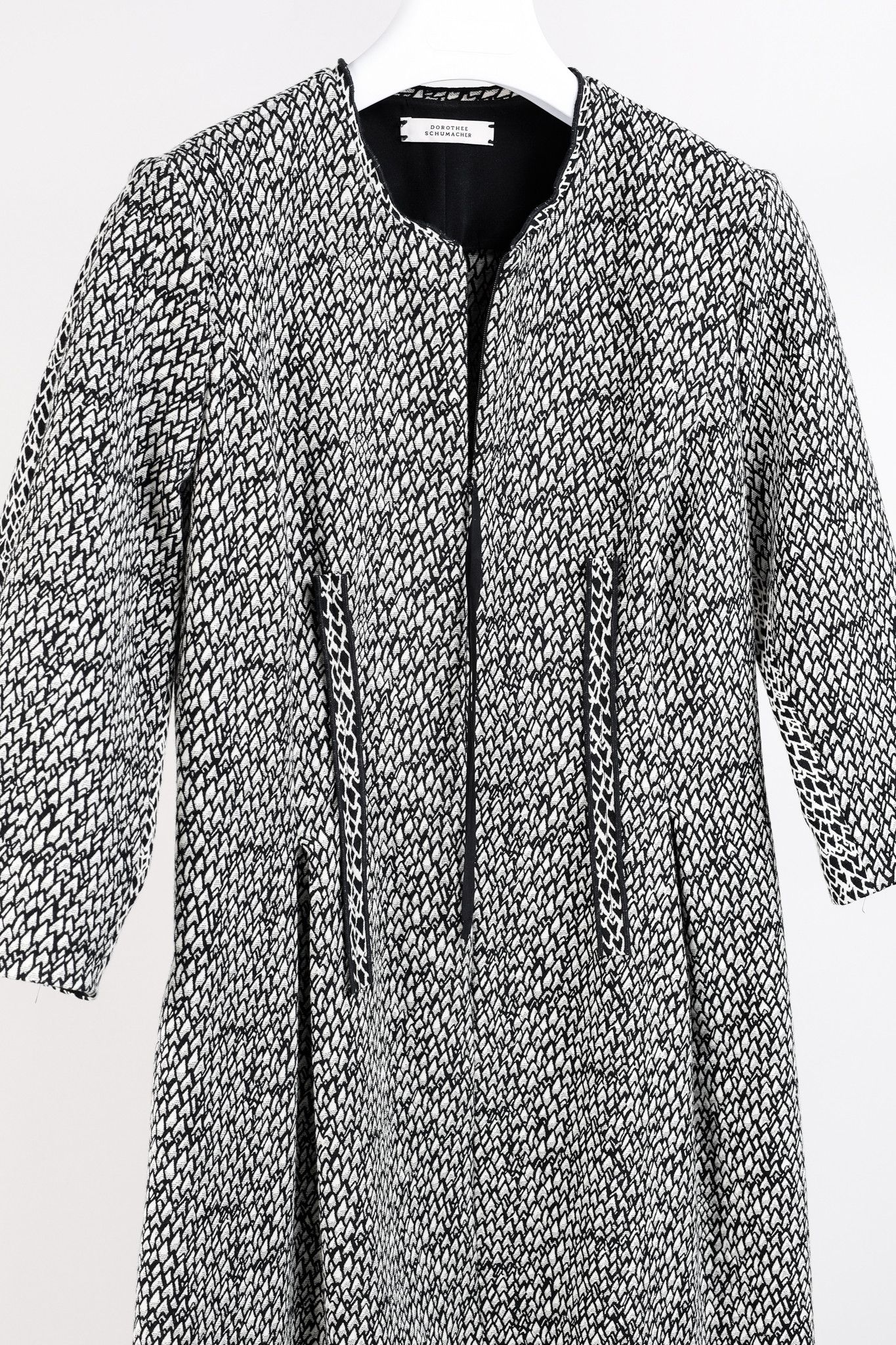 Dorothee Schumacher Alter Ego Jacquard Black & White Dress