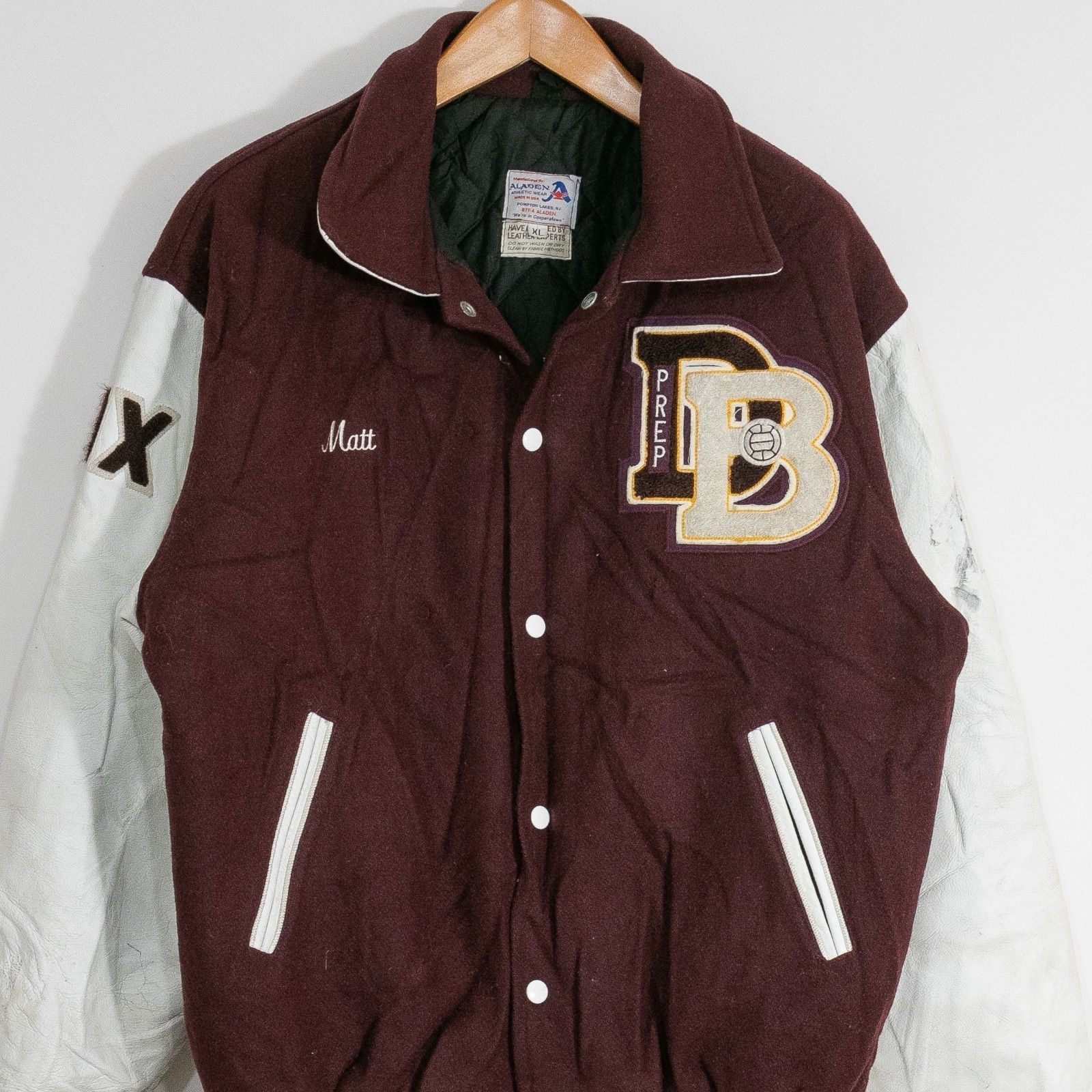 Vintage Vintage Volleyball Letterman Varsity Jacket Mens XL Leather Size US XL / EU 56 / 4 - 2 Thumbnail
