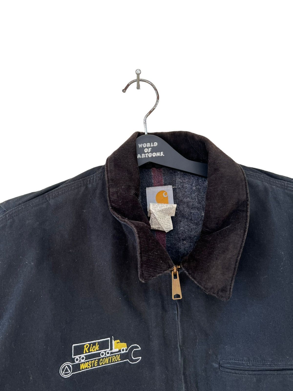 Carhartt Vintage 90s Carhartt Detroit Dusty Black Denim Jacket XXL Size US XXL / EU 58 / 5 - 8 Thumbnail