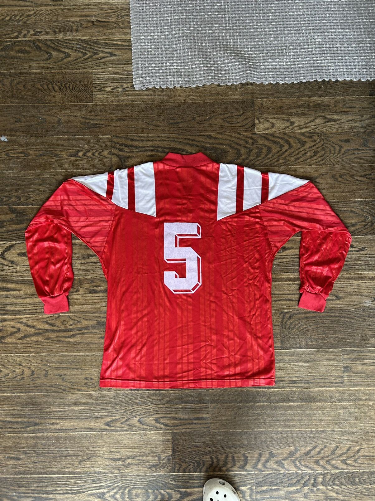 Adidas Adidas EQT Long Sleeve Soccer Jersey - Red - 1992 - XL Size US XL / EU 56 / 4 - 2 Thumbnail