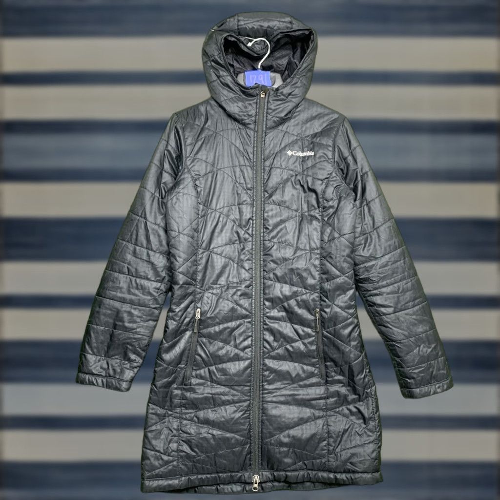 Vintage Columbia Coat Womens XS Black Omni-Heat Omni-Shield Hooded Puffer Jacket Winter Size XS / US 0-2 / IT 36-38 - 1 Thumbnail