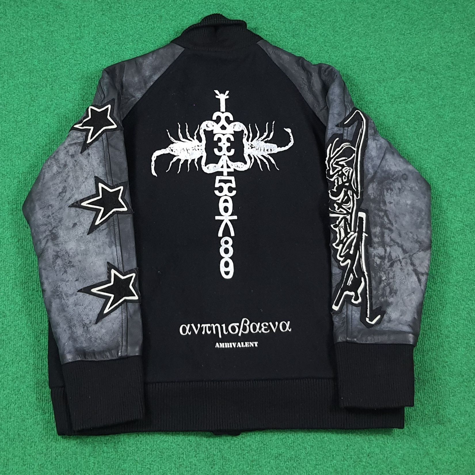 Japanese Brand Vintage Ambivalent Japan Varsity Leather Woll Jacket C278N12 Size US L / EU 52-54 / 3 - 1 Thumbnail