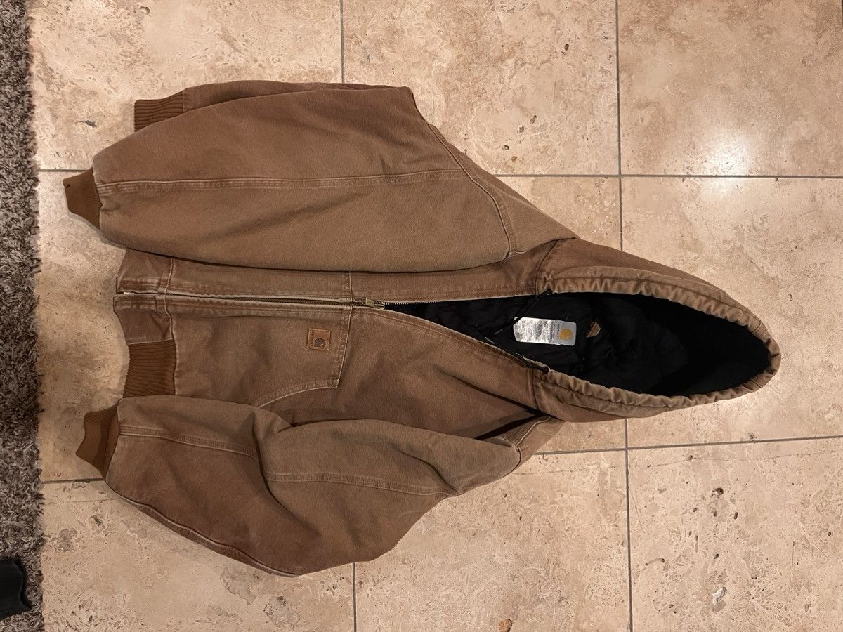 Image of Vintage Carhartt Work Jacket in Beige, Men's (Size 2XL)