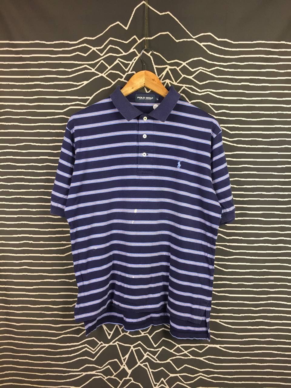 Ralph Lauren Vtg Ralph Lauren Polo Golf Preppy Sportswear Stripe Polo Tee Size US L / EU 52-54 / 3 - 2 Thumbnail