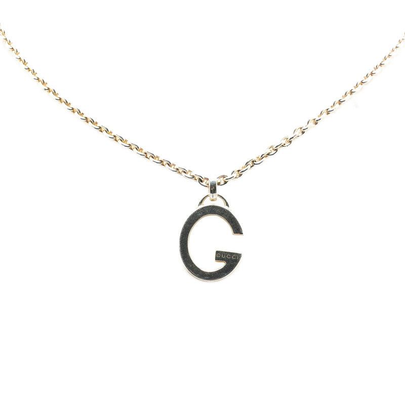 Gucci Gucci Gucci G Logo SV925 Pendant Necklace Metal Necklace DUTY FREE for USA Size ONE SIZE - 1 Thumbnail