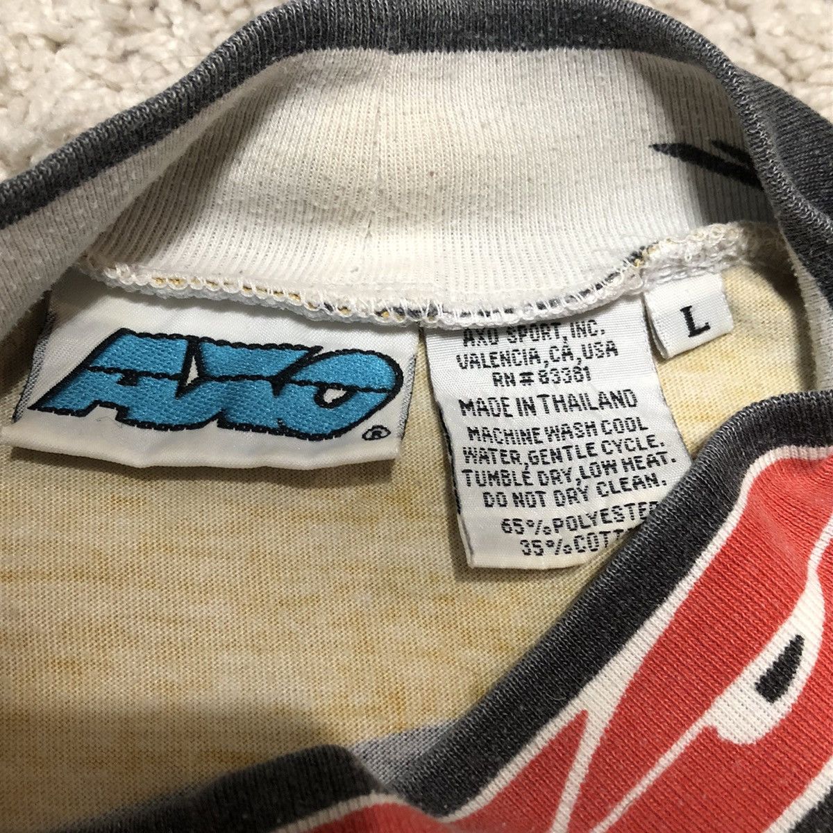 Other × Vintage Vintage Rare 90s Y2K AXO Sport Motocross Top Worn Size US L / EU 52-54 / 3 - 6 Thumbnail