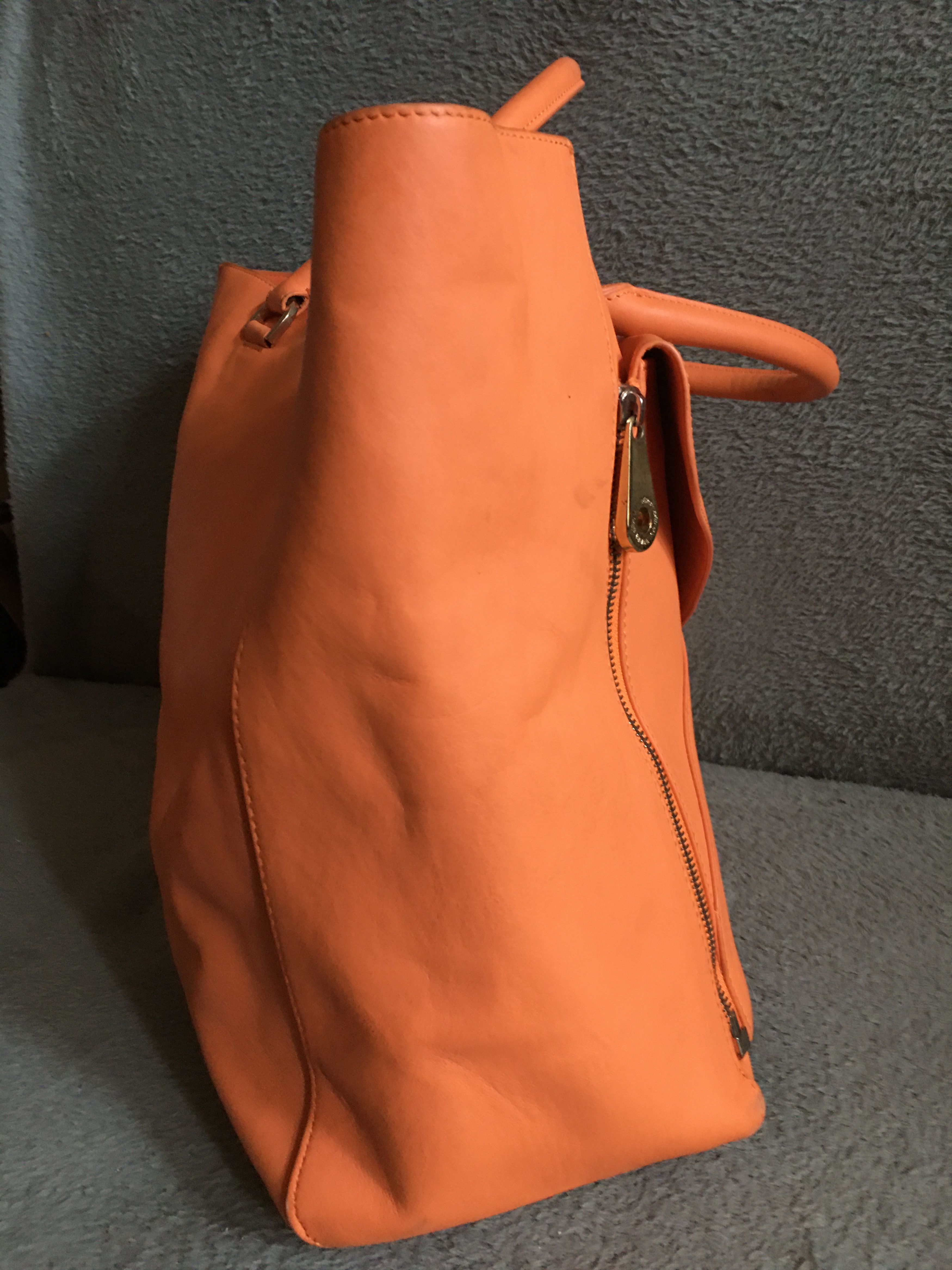 Mulberry Mulberry Willow Leather Tote Bag Orange Handbag Size ONE SIZE - 8 Thumbnail