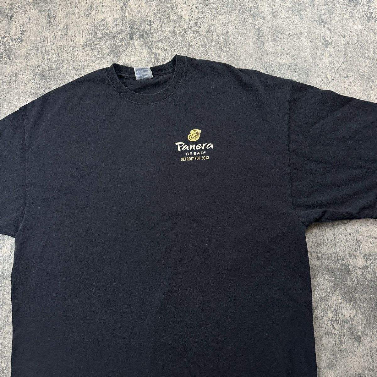 Vintage Panera Bread Detroit Black T Shirt Size US XL / EU 56 / 4 - 6 Thumbnail