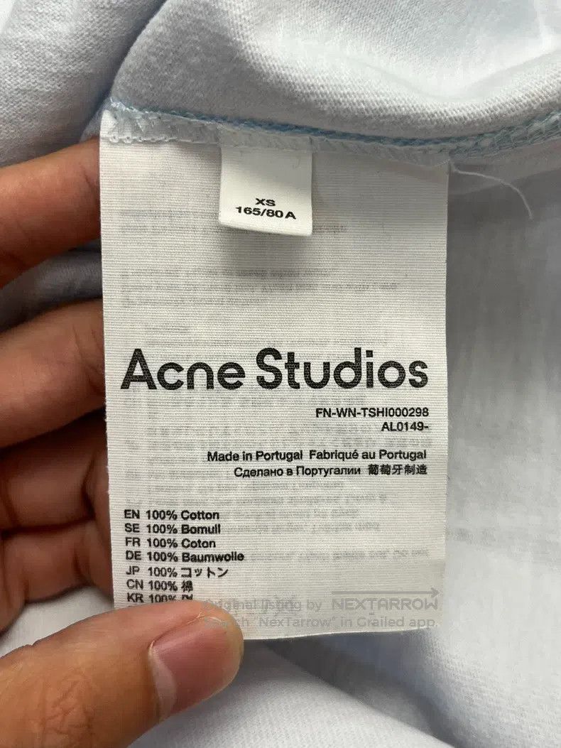 Acne Studios Acne Studios FW22 Solid Color Letter Printed Round Neck Sh Size XS / US 0-2 / IT 36-38 - 4 Thumbnail