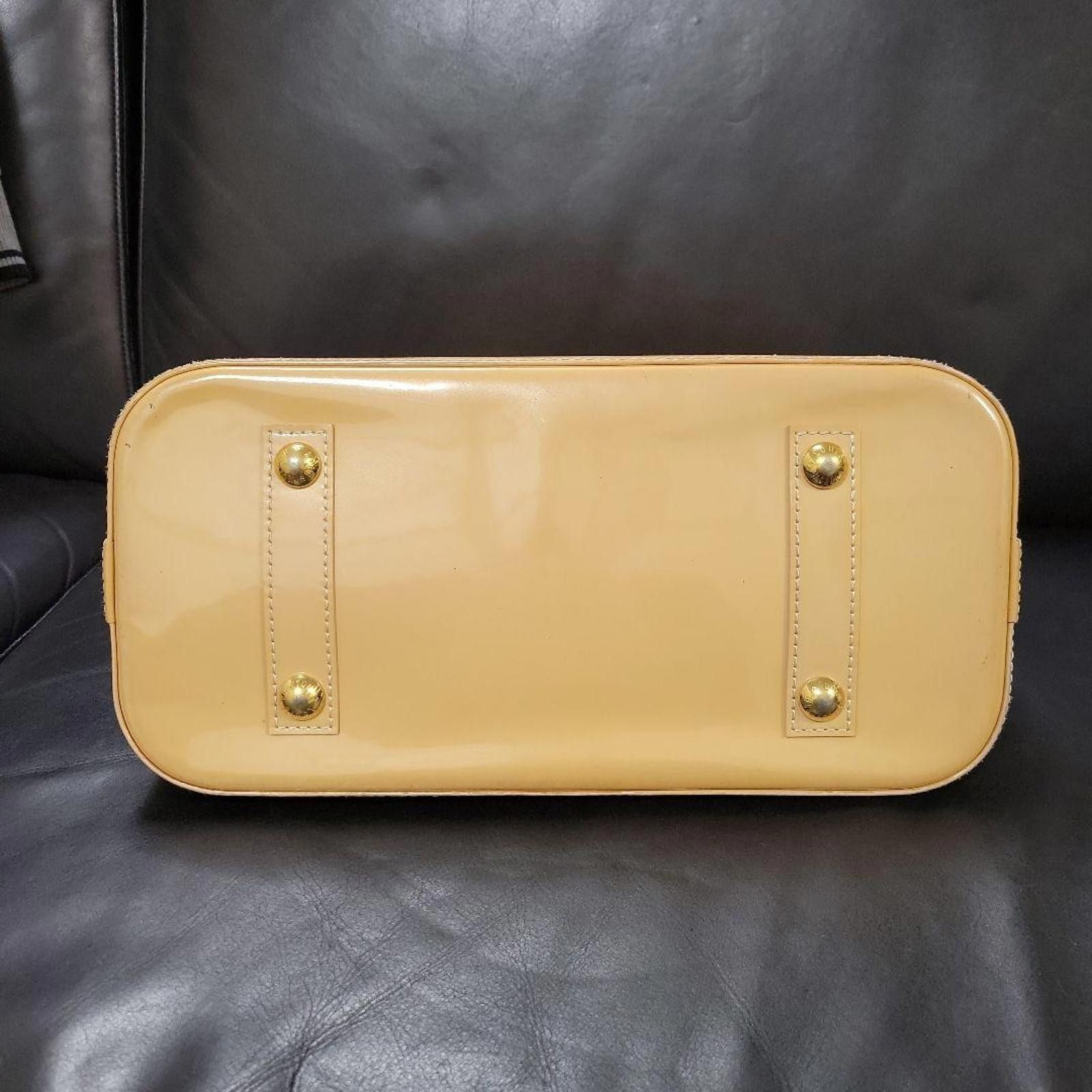 Louis Vuitton Louis Vuitton - Vernis Alma PM Bag Yellow Size ONE SIZE - 5 Thumbnail