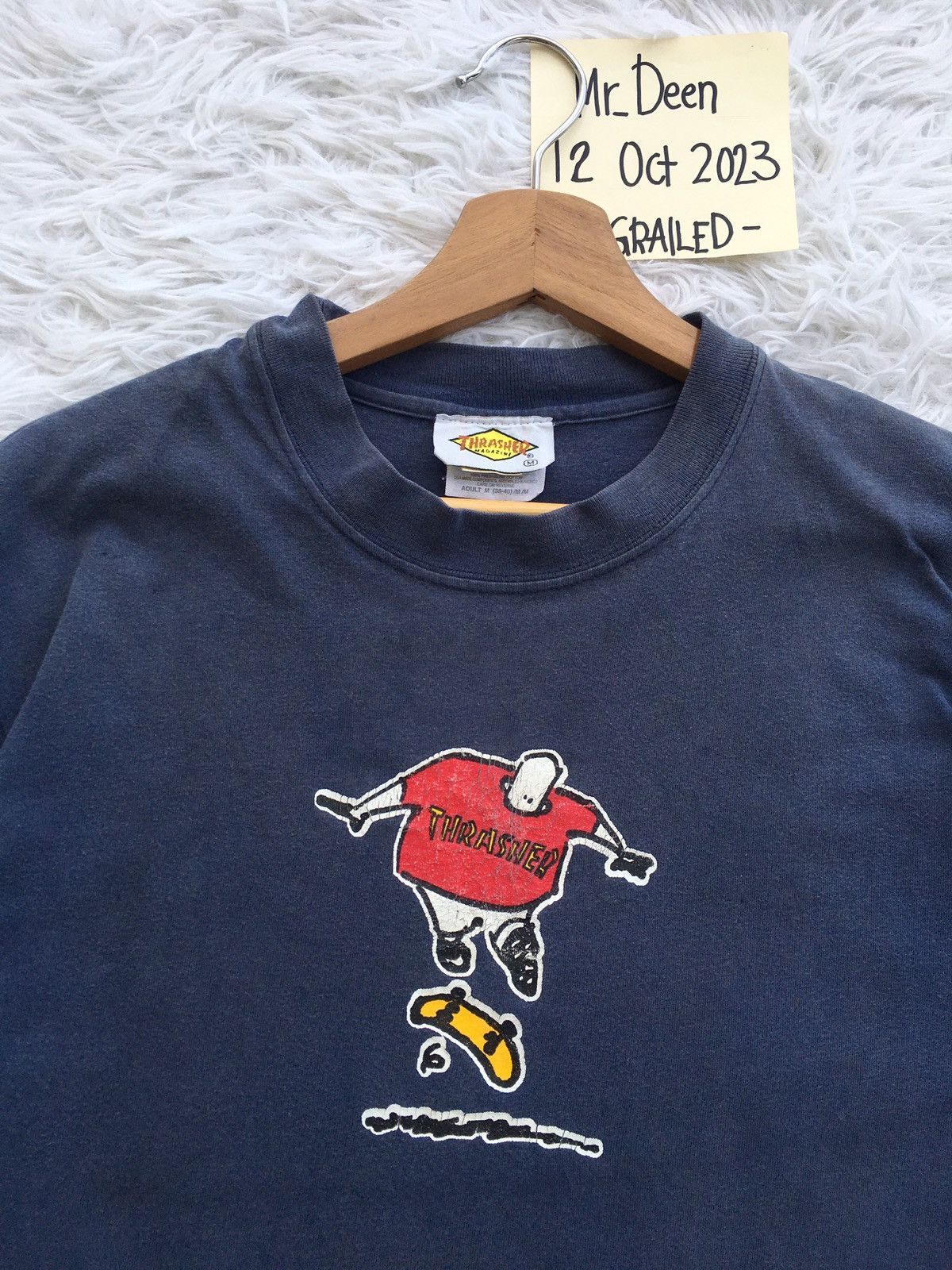 Thrasher Rare Vintage Thrasher Skateboarding Tshirt Size US M / EU 48-50 / 2 - 1 Thumbnail