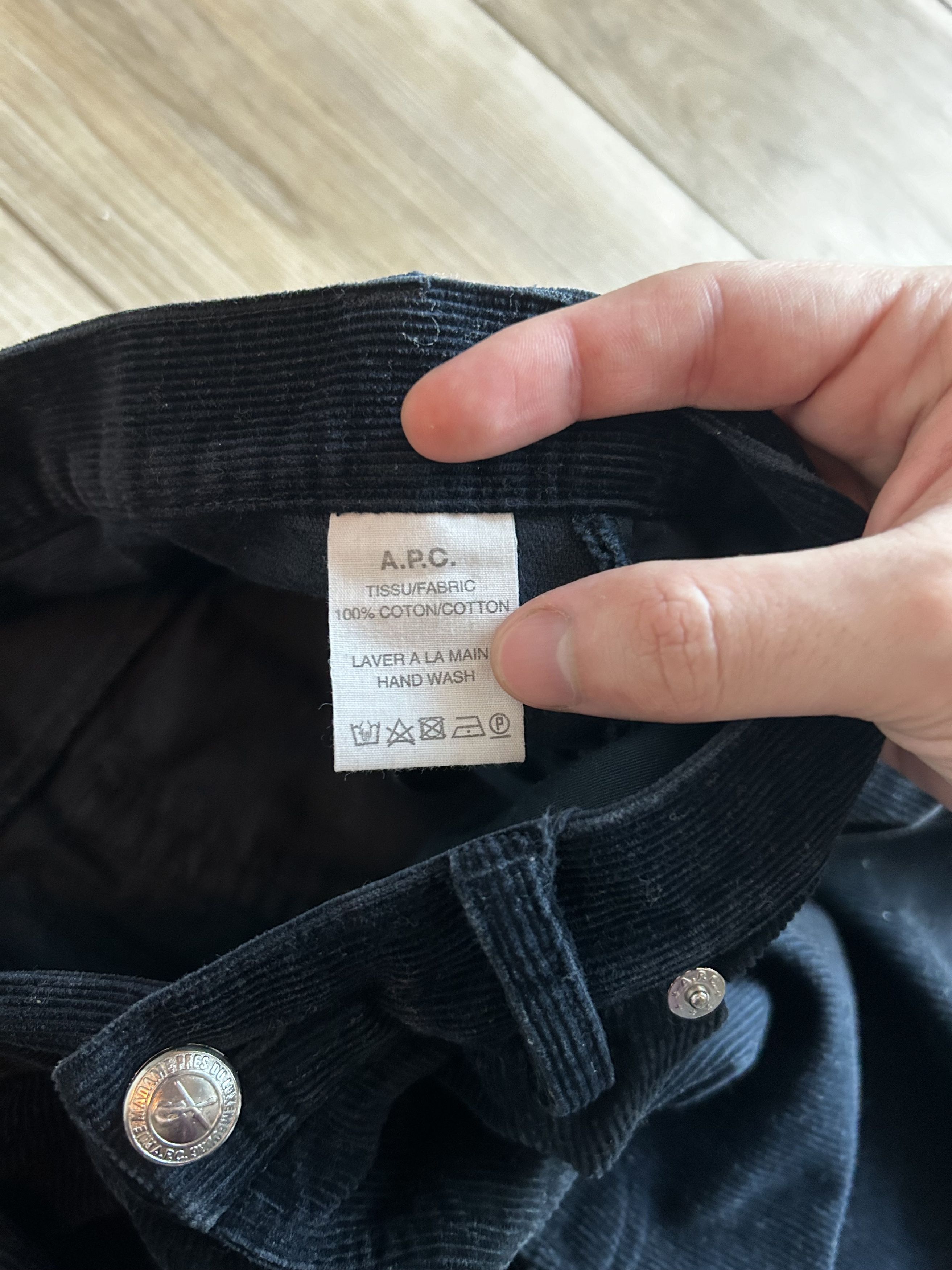A.P.C. A.P.C. Petite Standard Navy Blue Corduroy Pants Size US 34 / EU 50 - 4 Thumbnail