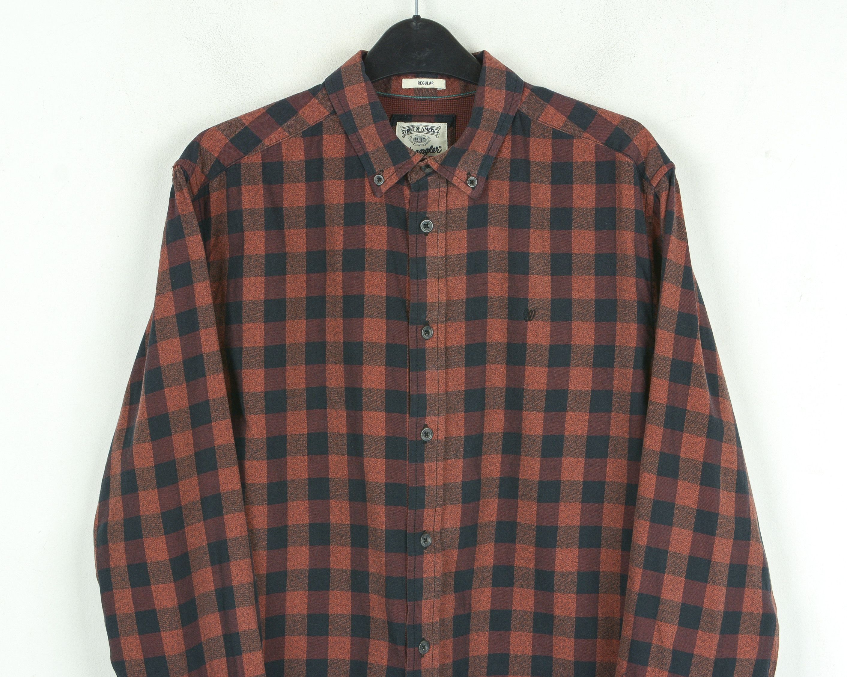 Wrangler Button Up Shirt M Plaid Check Tartan Long Sleeve Western Size US M / EU 48-50 / 2 - 2 Thumbnail