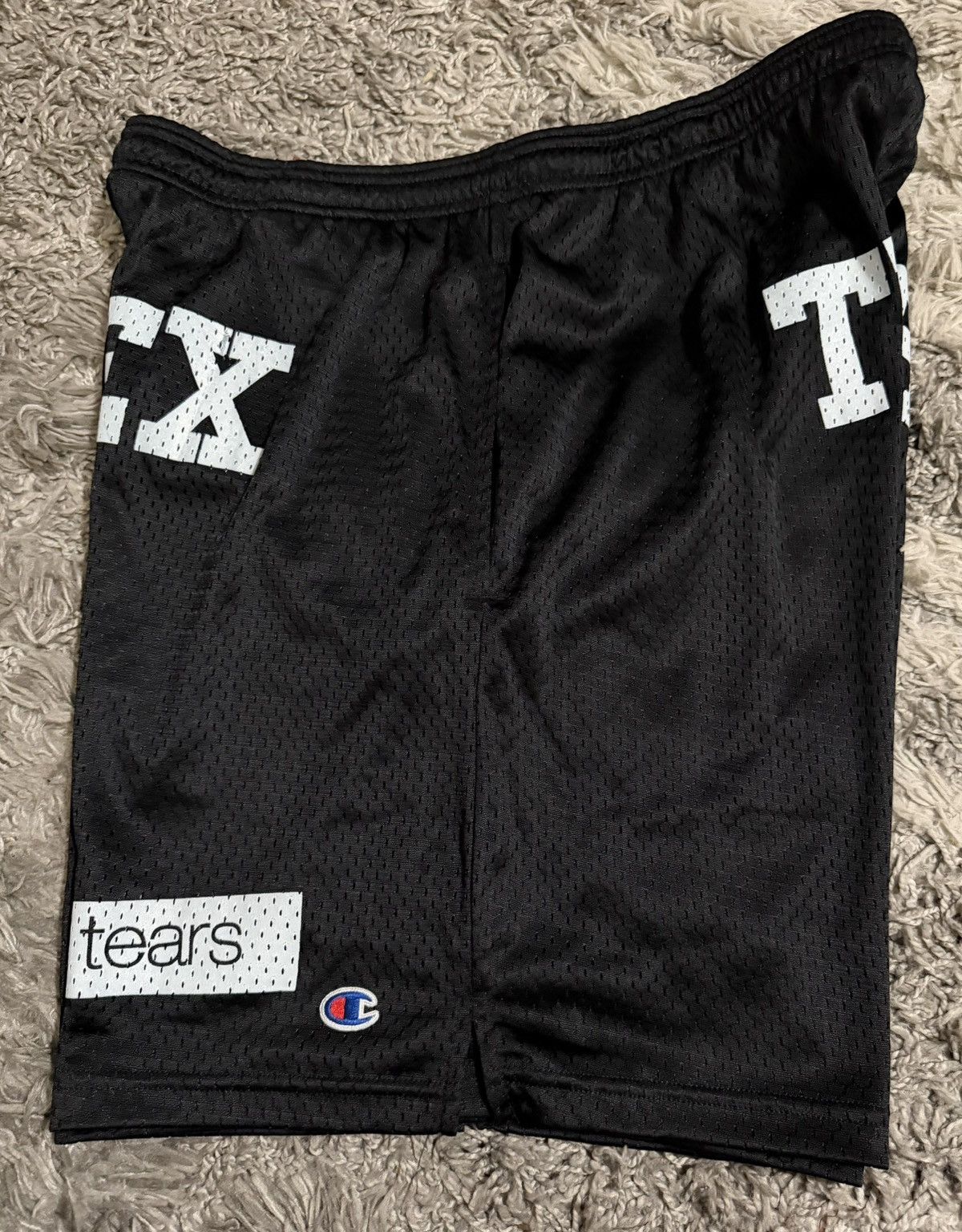 DENIM TEARS × Pyrex Vision DENIM TEARS x PYREX TEARS Black Mesh Shorts in Medium Size US 32 / EU 48 - 15 Thumbnail