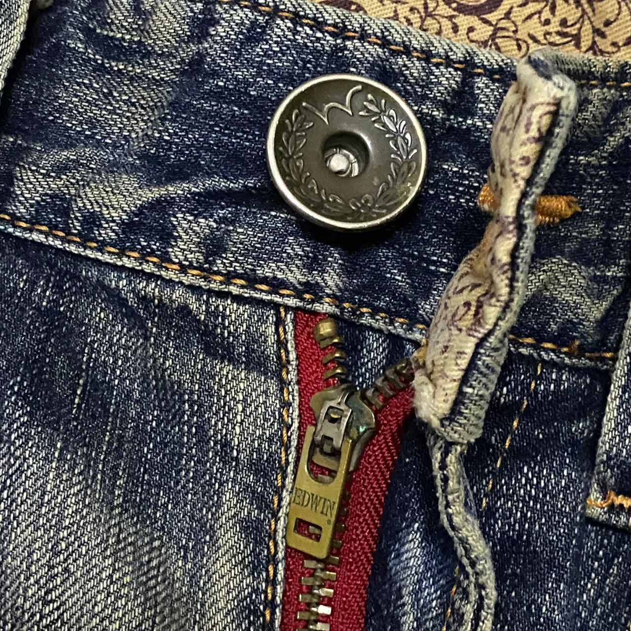 Edwin Vintage Edwin Blue Trip Distressed Denim Jeans Size US 34 / EU 50 - 10 Thumbnail