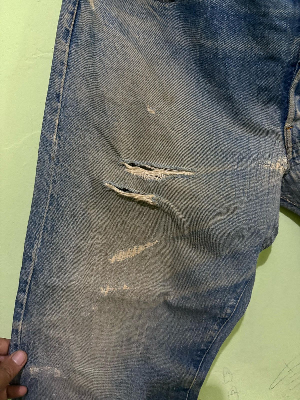 Levi's × Levi's Vintage Clothing Vintage 501 Levis Distressed Denim Pant Size US 38 / EU 54 - 11 Thumbnail