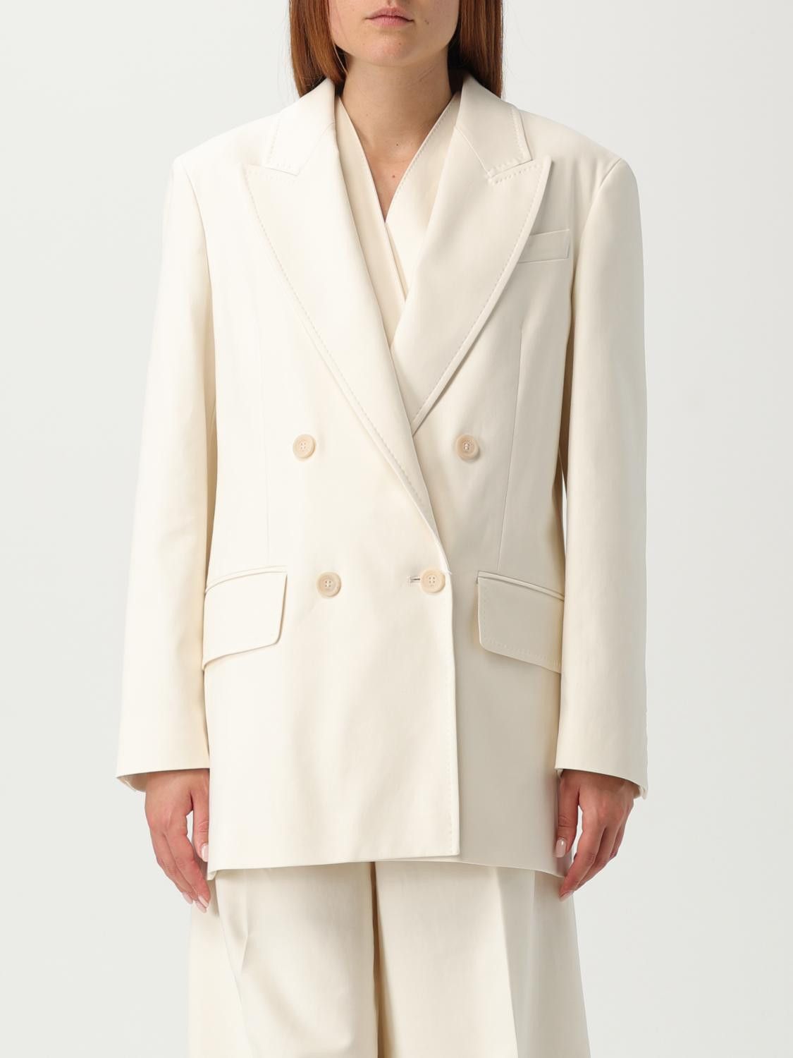 Max Mara Max Mara Jacket Woman White Size M / US 6-8 / IT 42-44 - 1 Thumbnail