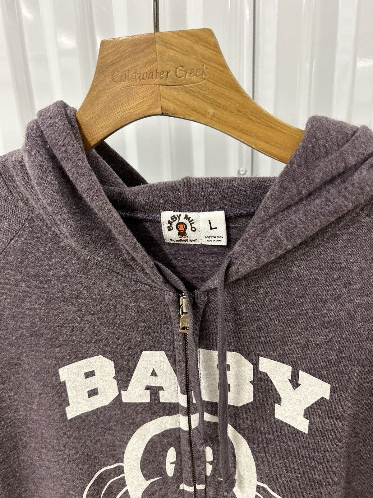 Bape 06 Bape Baby Milo Lavender Zip Up Hoodie Size US L / EU 52-54 / 3 - 3 Thumbnail