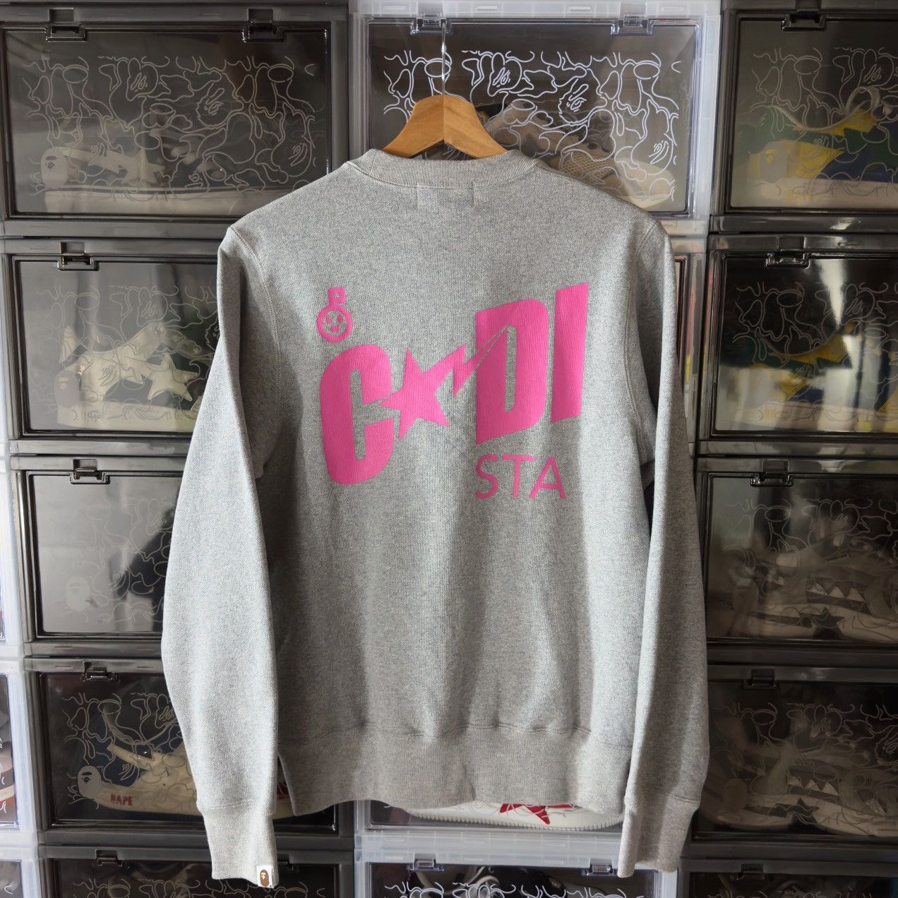 Bape Bape x Kid Cudi Crewneck Gray 2021 Size US S / EU 44-46 / 1 - 5 Thumbnail