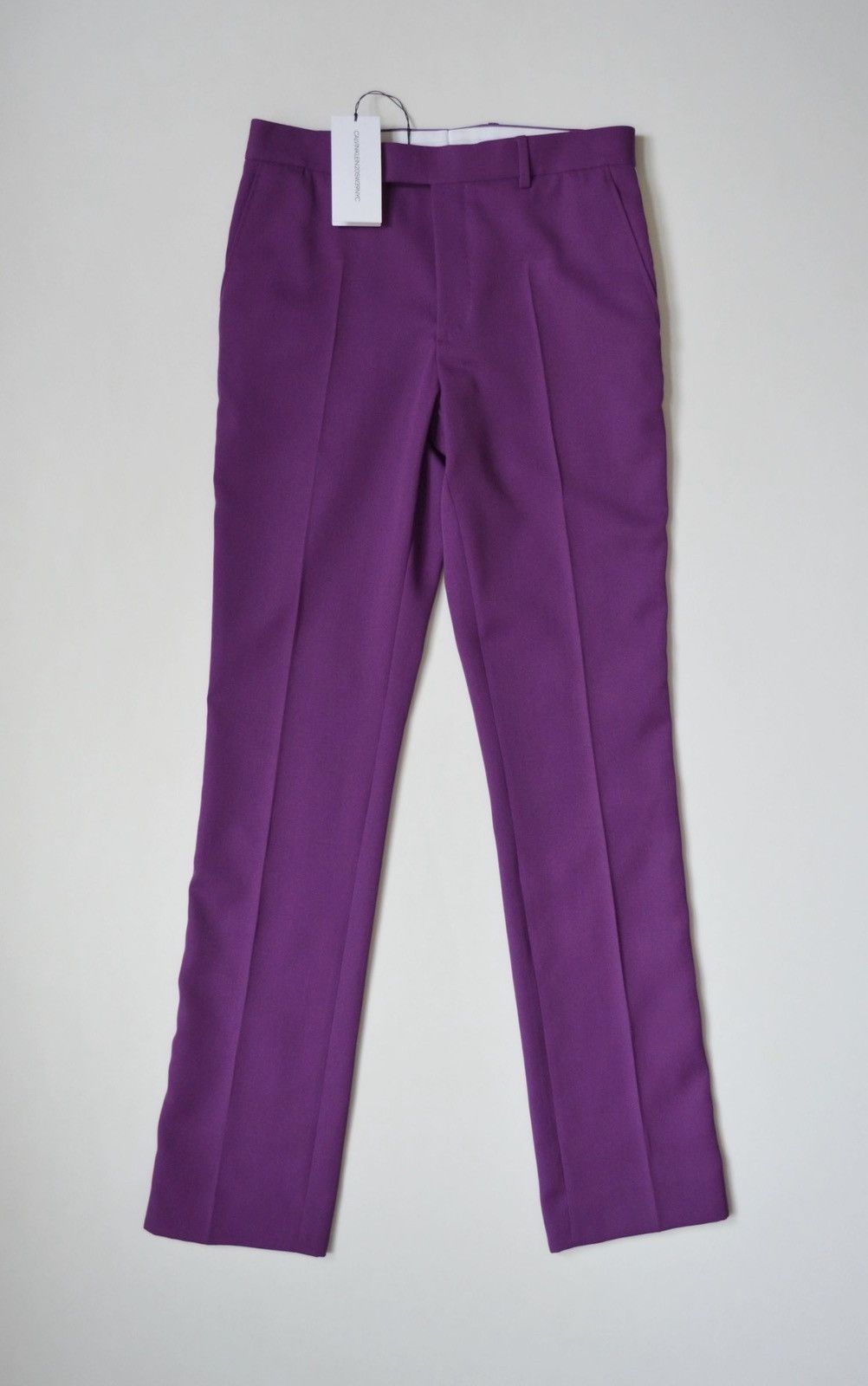 Calvin Klein 205W39NYC A/W 19 Brigade Side Stripe Wool Trousers Size US 30 / EU 46 - 2 Thumbnail
