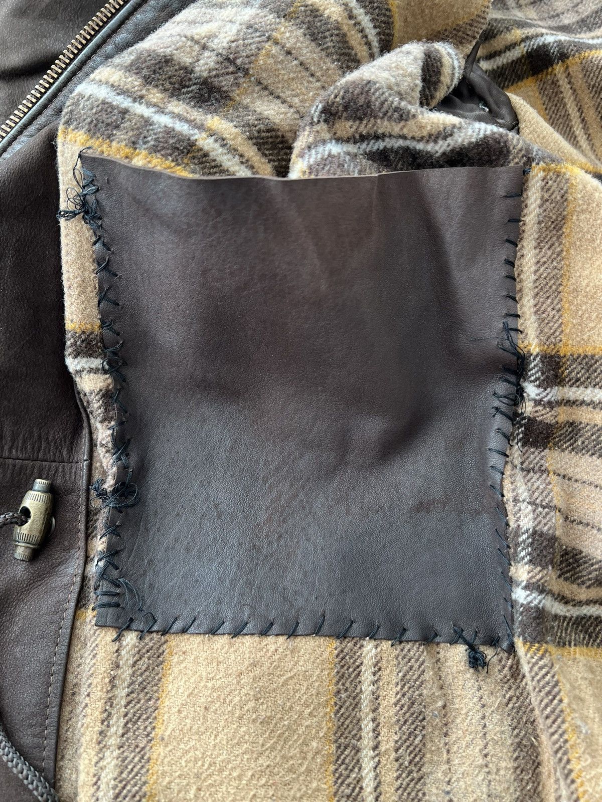 Chevignon Vintage 90s Chevignon Faded Heavy Leather Jacket Size US L / EU 52-54 / 3 - 9 Thumbnail