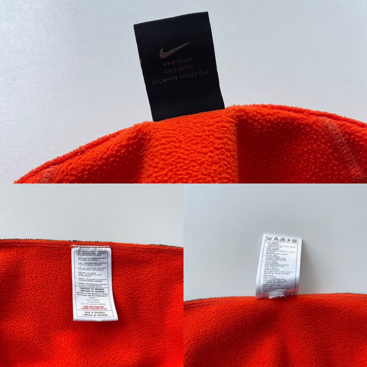 Nike × Vintage Nike Vintage Therma Fit 1/2 Zip Fleece Jacket Orange Y2K Size US XL / EU 56 / 4 - 10 Thumbnail
