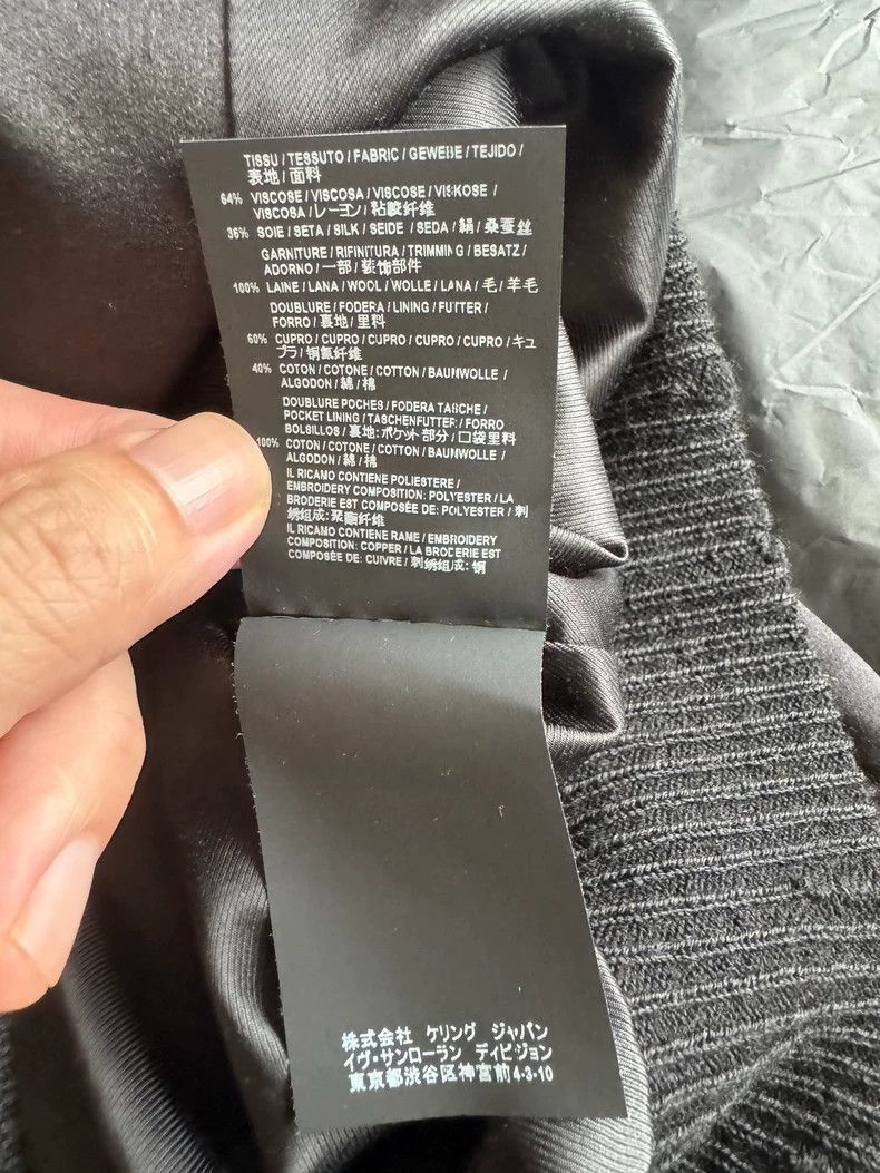 Saint Laurent Paris Saint Laurent Paris Embroidered heavy-duty jacket-2506 Size US S / EU 44-46 / 1 - 8 Thumbnail
