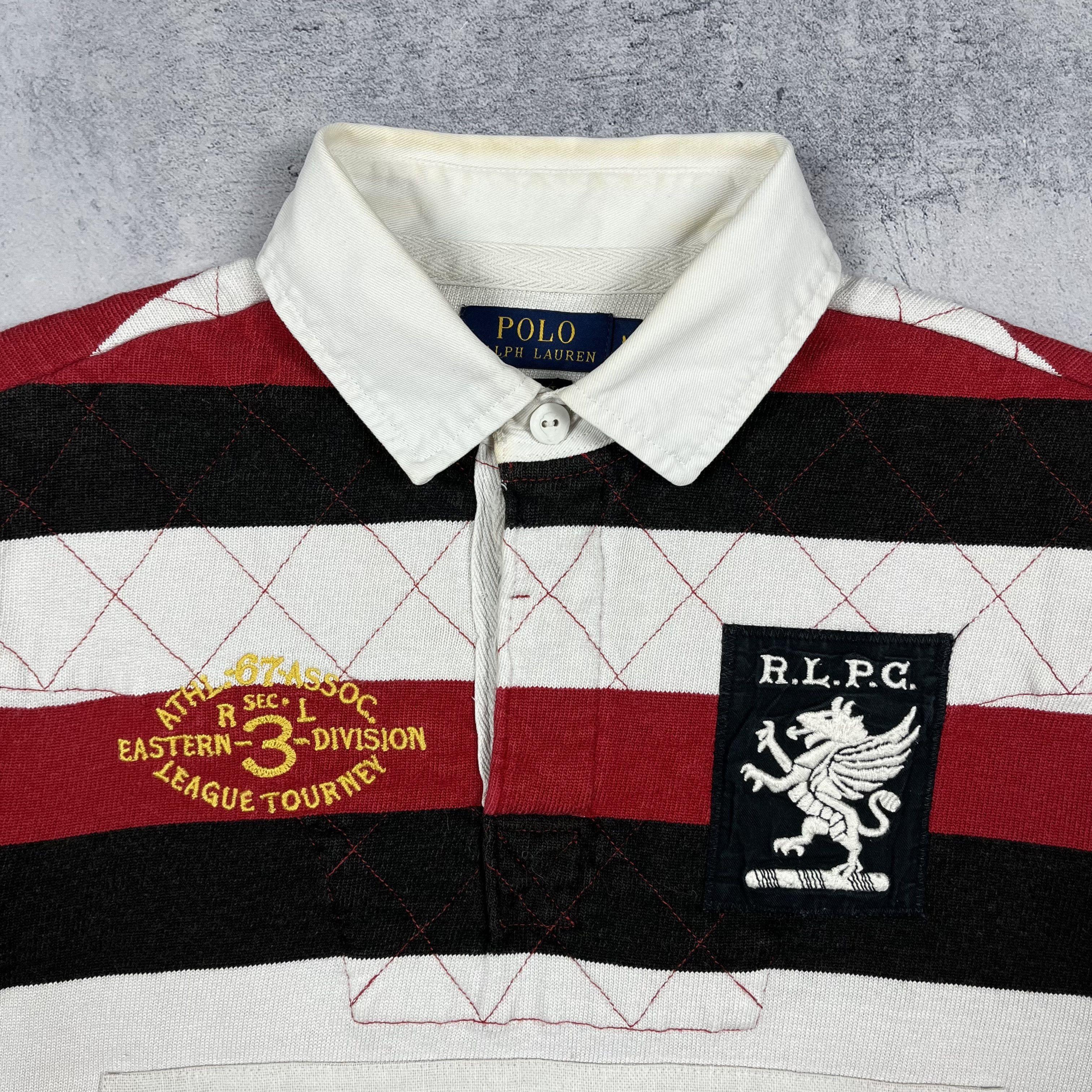 Polo Ralph Lauren Vintage Polo Ralph Lauren Big Logo Rugby Shirt 90’s Size US M / EU 48-50 / 2 - 13 Thumbnail