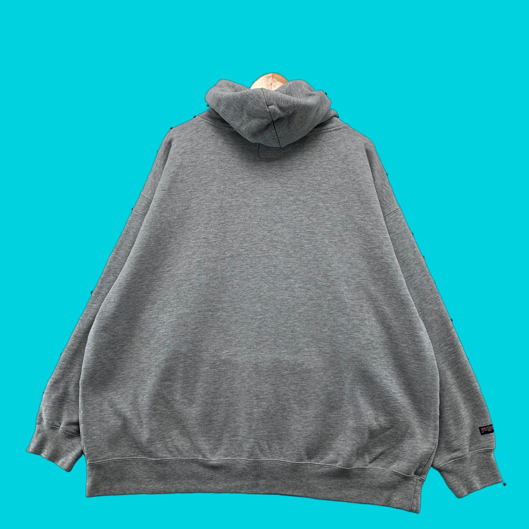 Jansport VINTAGE Columbia College Hoodie Sweatshirt Mens 2XL Gray Fleece Hooded Pullover Size US XXL / EU 58 / 5 - 1 Thumbnail
