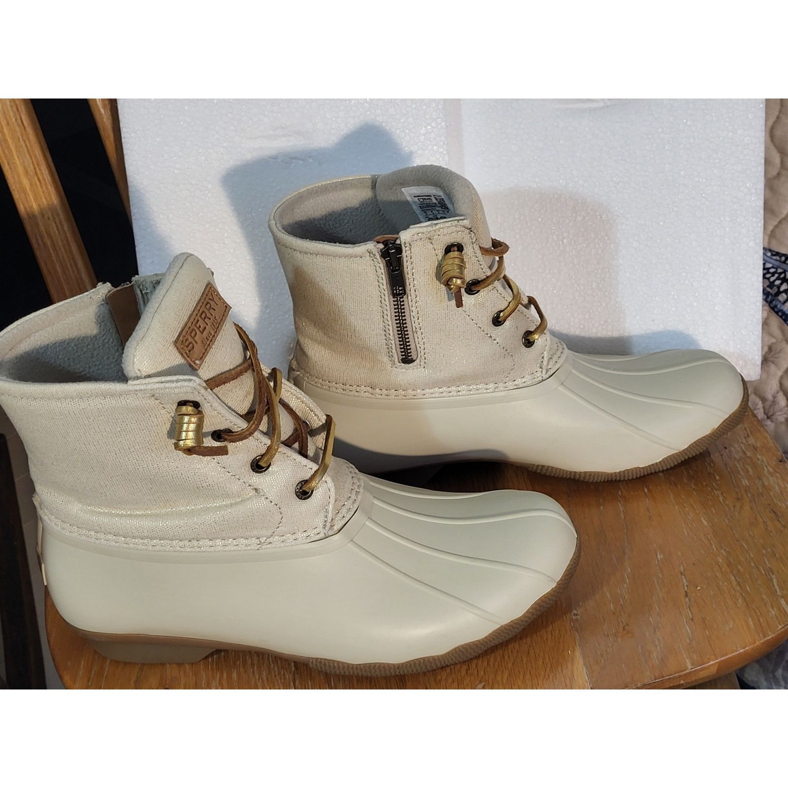 Sperry Sperry Saltwater Duck Boots EUC Women 10 Barely Worn Sparkle Size US 10 / IT 40 - 8 Thumbnail
