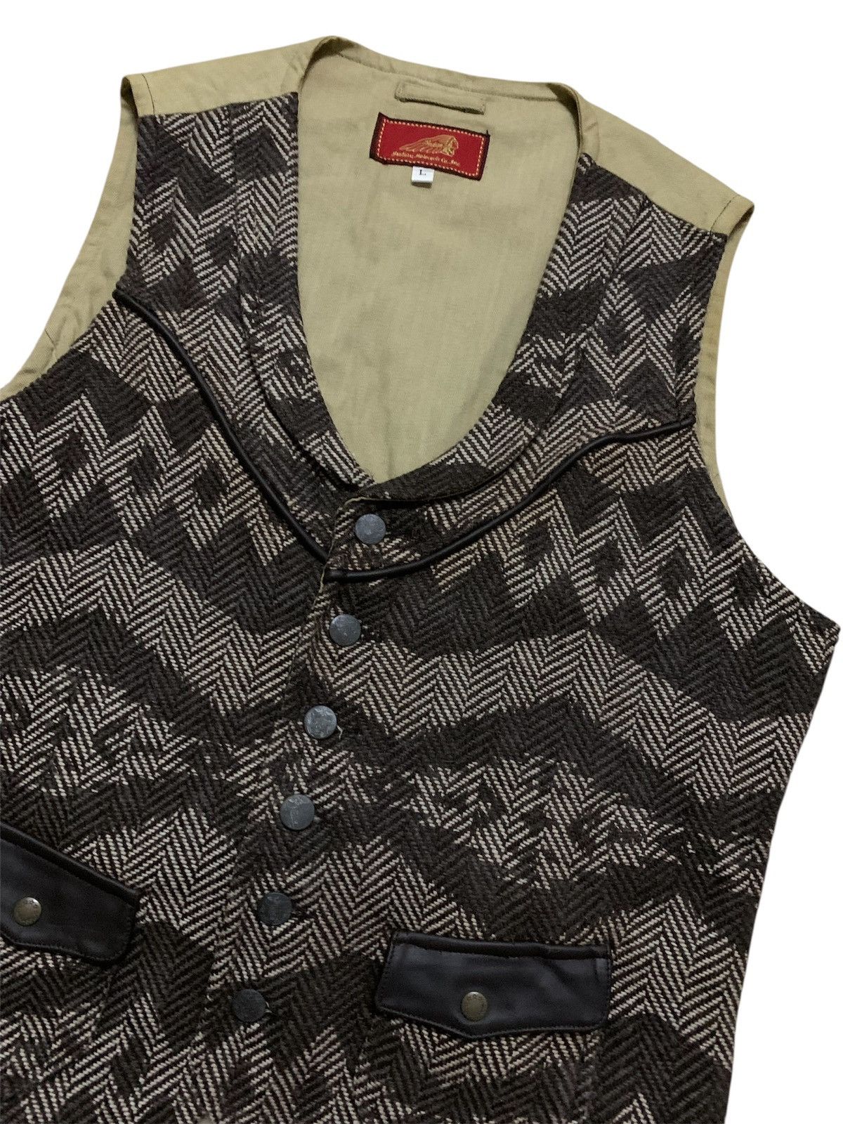 Indian Motorcycle 💥Vtg Indian Motorcycle Vest Jacket Size US M / EU 48-50 / 2 - 2 Thumbnail