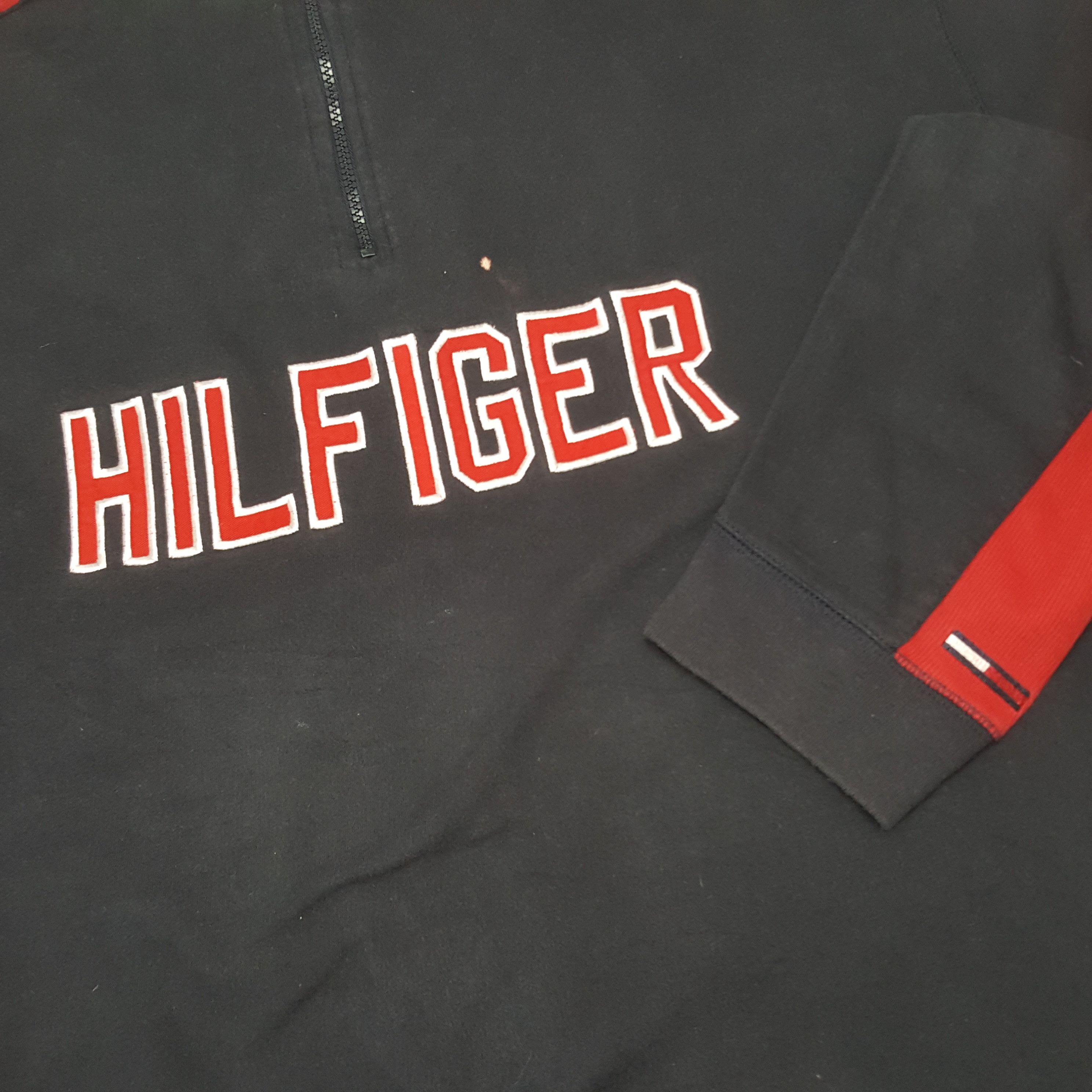 Tommy Hilfiger × Tommy Jeans × Vintage Vintage Tommy Hilfiger Streetwear Half Zipper Jacket Size US XL / EU 56 / 4 - 7 Thumbnail