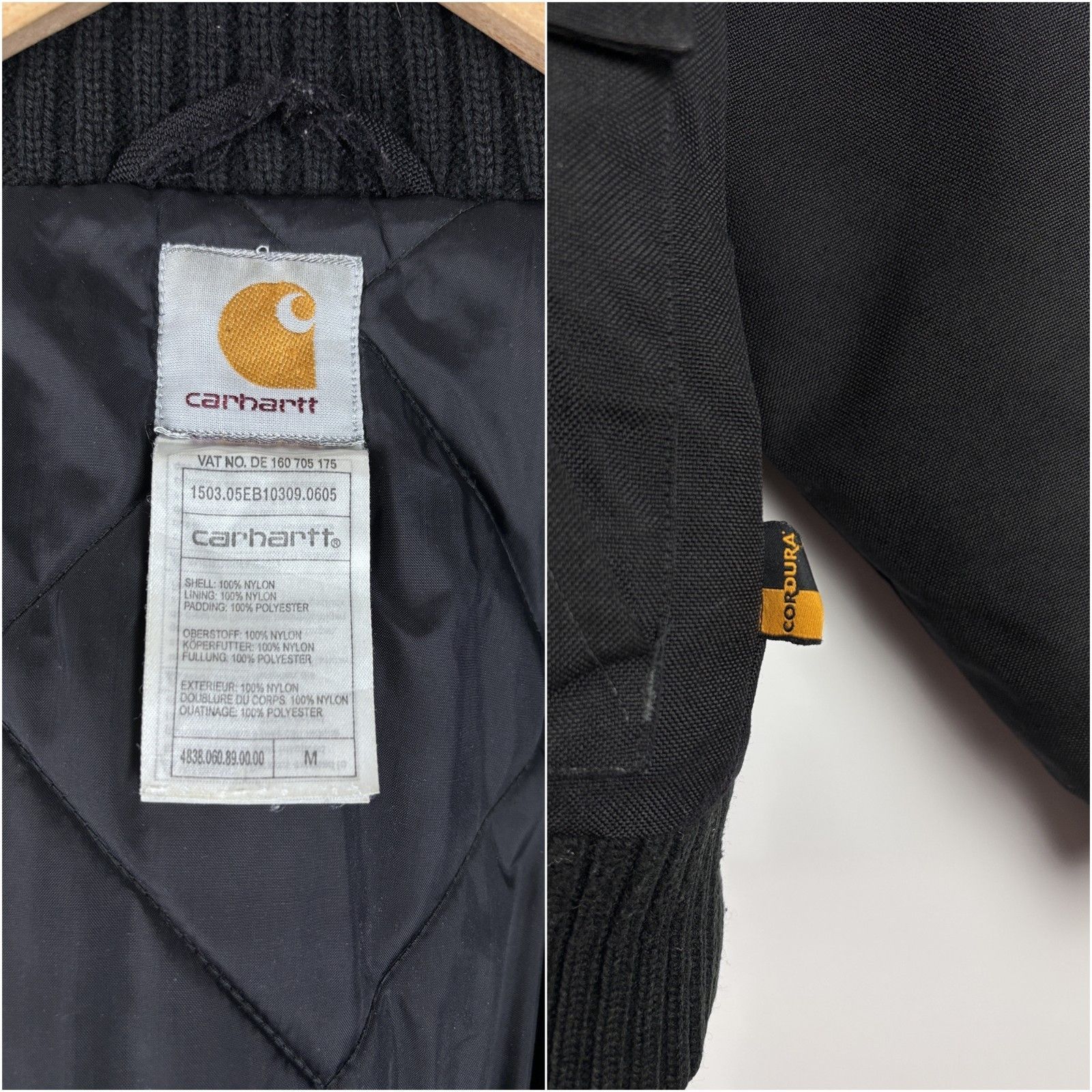 Carhartt Mens Carhartt Ranger Cordura Bomber Jacket Black Size M Size US M / EU 48-50 / 2 - 12 Thumbnail