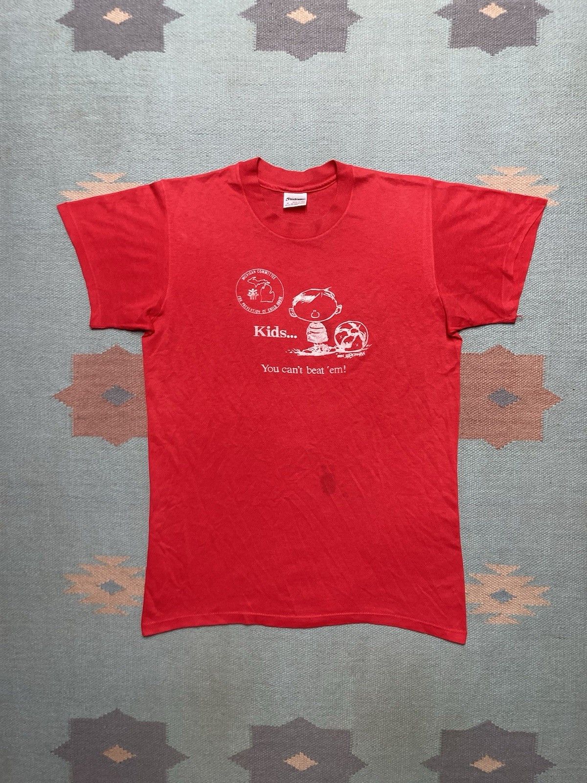 Vintage t shirt kids can’t beat em Michigan child abuse prevention M Size US M / EU 48-50 / 2 - 1 Thumbnail