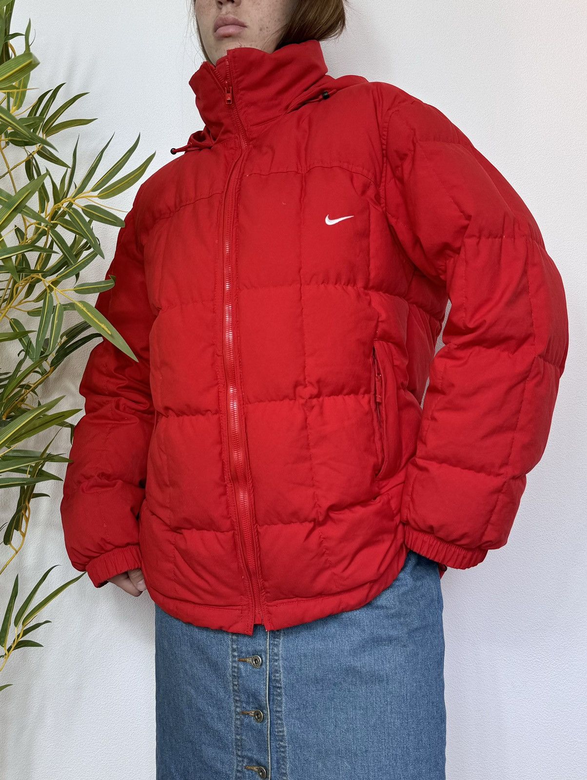 Nike VINTAGE NIKE 2000s WAFFLE STYLE DOWN PUFFER JACKET Size US M / EU 48-50 / 2 - 2 Thumbnail