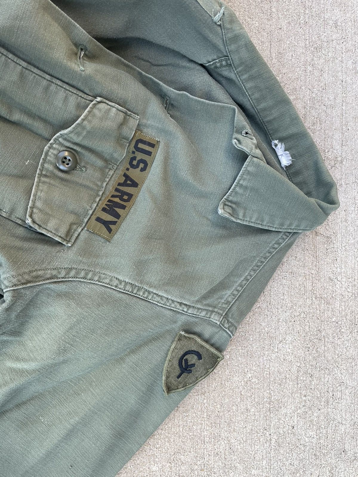 Vintage US Army Military OG-107 Utility Fatigue Shirt Size US M / EU 48-50 / 2 - 8 Thumbnail