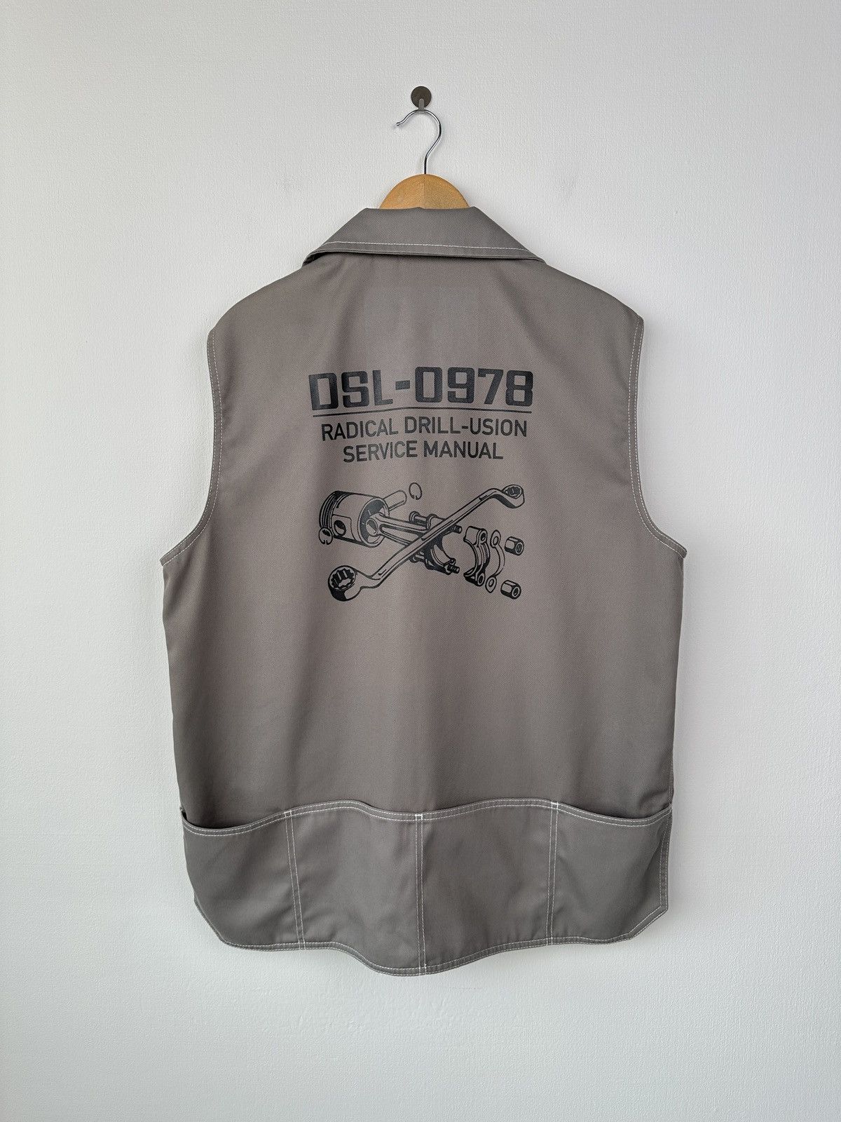 Diesel DIESEL Hidden-Pocket Workwear Multipocket Cargo Vest Jacket Size US L / EU 52-54 / 3 - 2 Thumbnail
