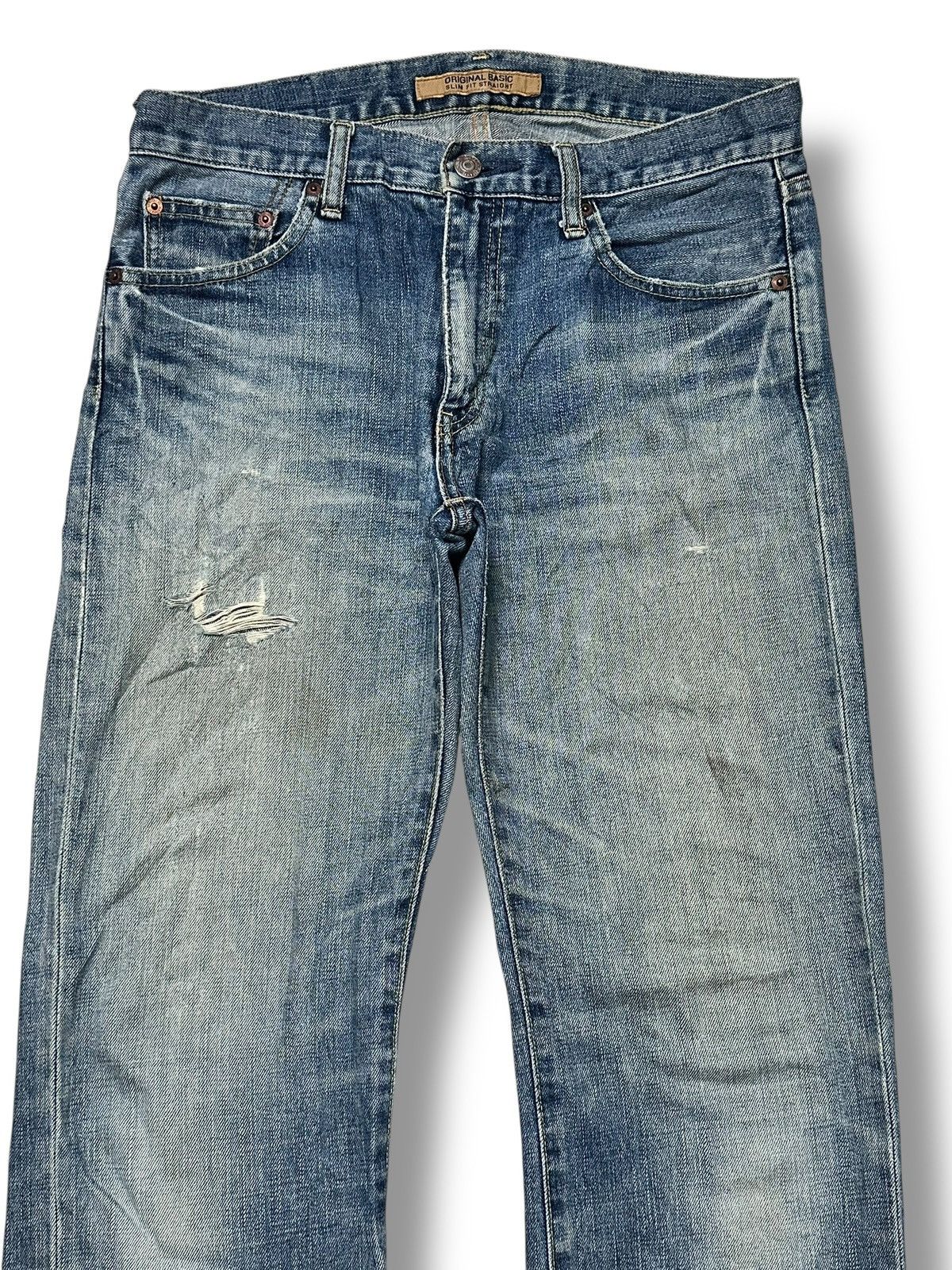 Uniqlo Uniqlo Vintage Distressed Straight Loose Style With Faded Size US 32 / EU 48 - 3 Thumbnail