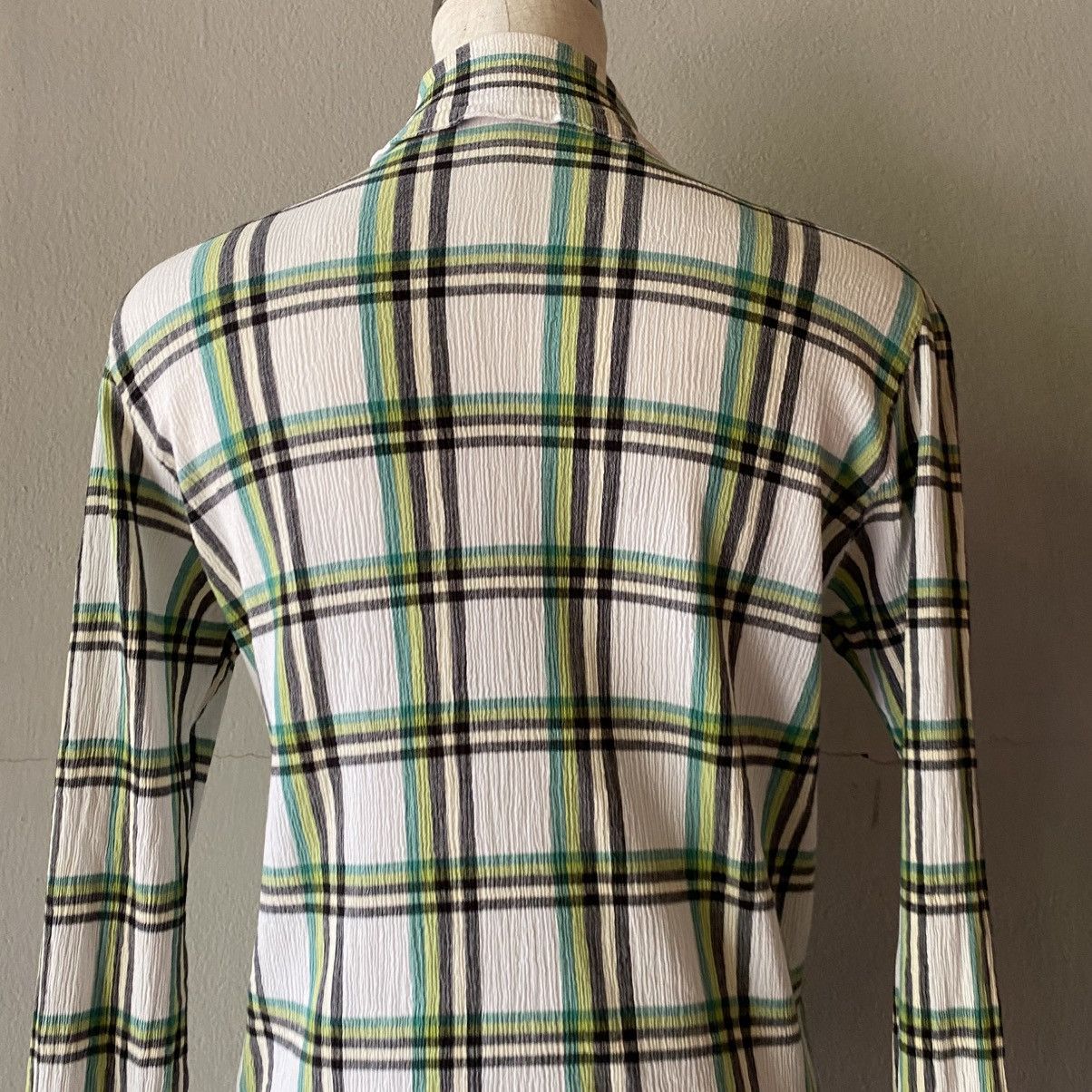 Tsumori Chisato Tsumori Chisato Plaid Long Sleeve Button-Up Shirt Size XS / US 0-2 / IT 36-38 - 20 Thumbnail