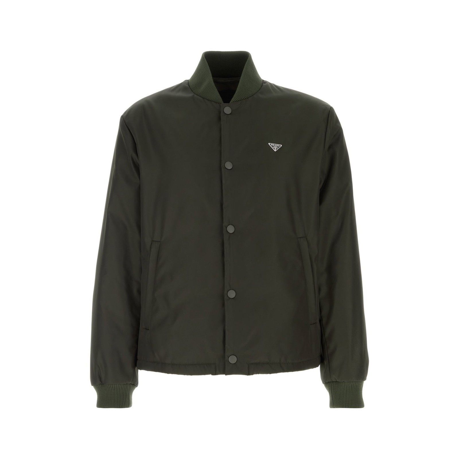 Prada PRADA Bottle Green Nylon Down Bomber Jacket New & Authentic Size US S / EU 44-46 / 1 - 1 Thumbnail