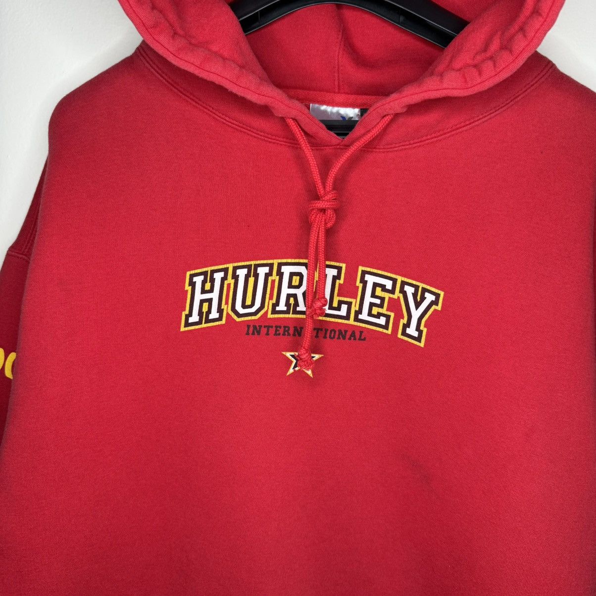Hurley Vintage 00s Hurley International Hoodie Logo Star Size XL Size US XL / EU 56 / 4 - 4 Thumbnail