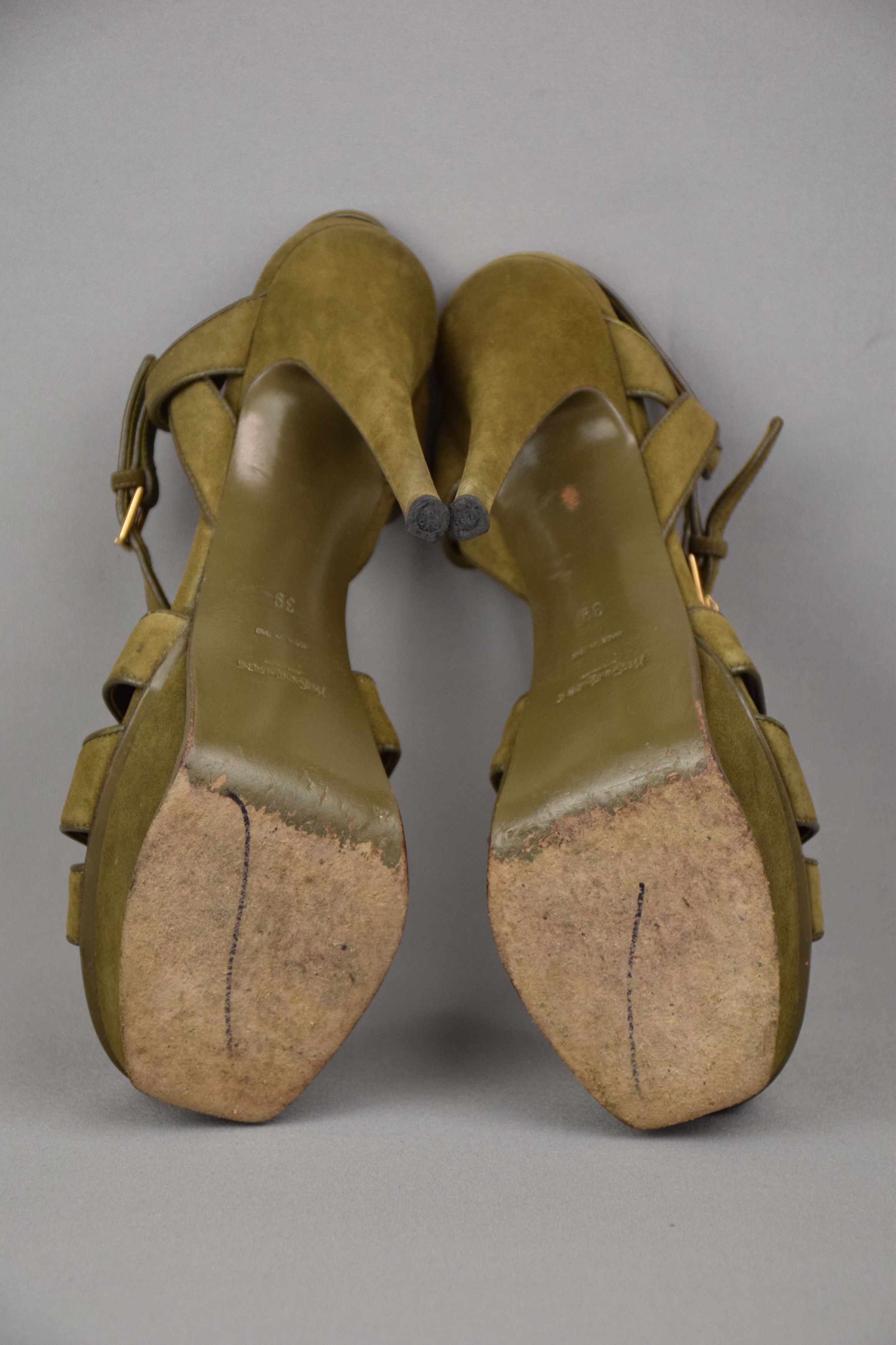 Saint Laurent Paris × Yves Saint Laurent YSL Yves Saint Laurent Tribute Sandals US 8 UK 6 EU 39 Size US 8 / IT 38 - 11 Thumbnail