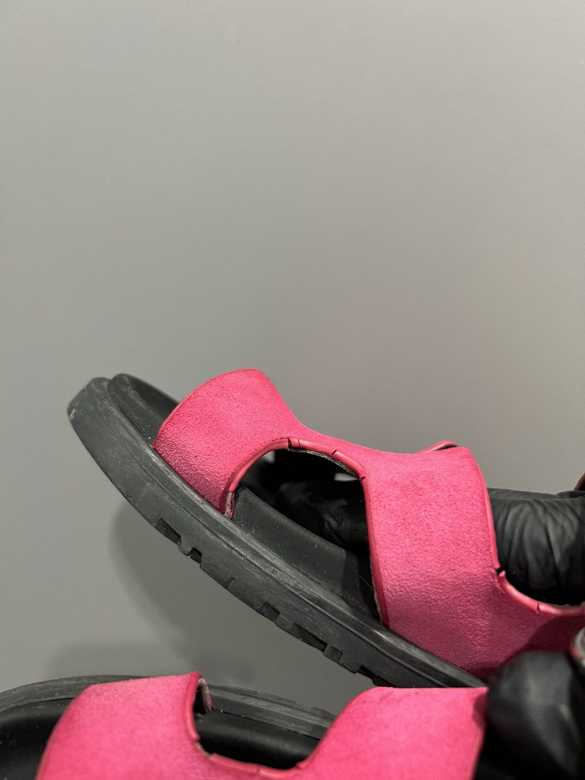 Hermes Hermes Pink Suede Chypre Flat Slides Size 40 RRP 1700$ Size US 10 / IT 40 - 12 Thumbnail