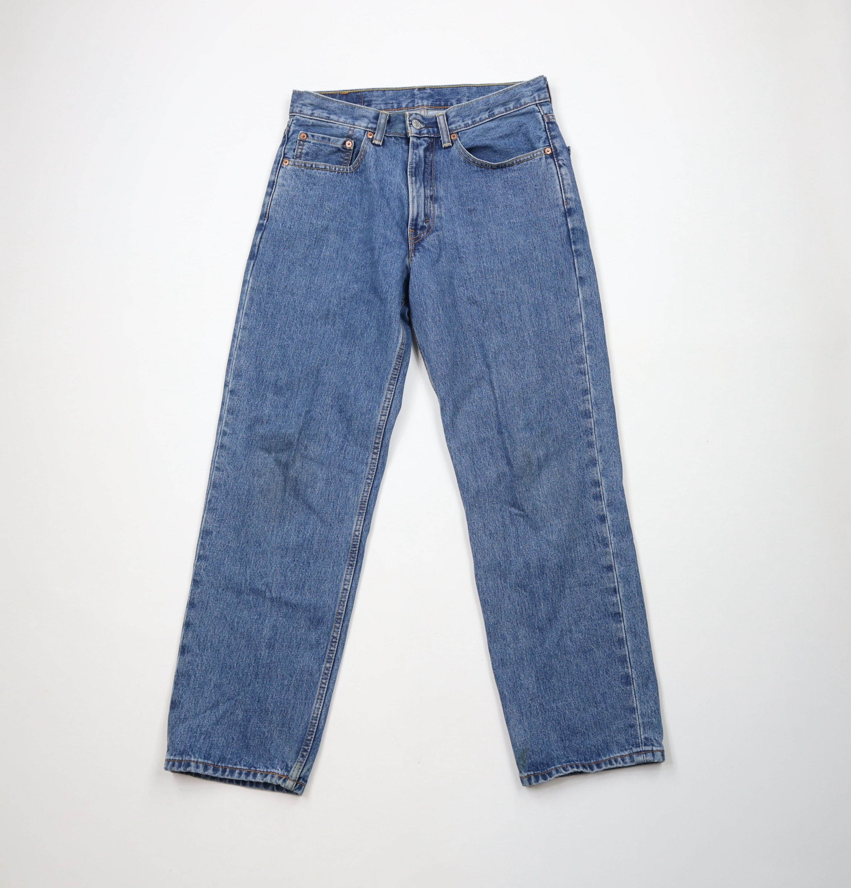 Levi's × Vintage Vintage Y2K Levis 550 Relaxed Baggy Fit Denim Jeans Blue Size US 31 - 1 Thumbnail