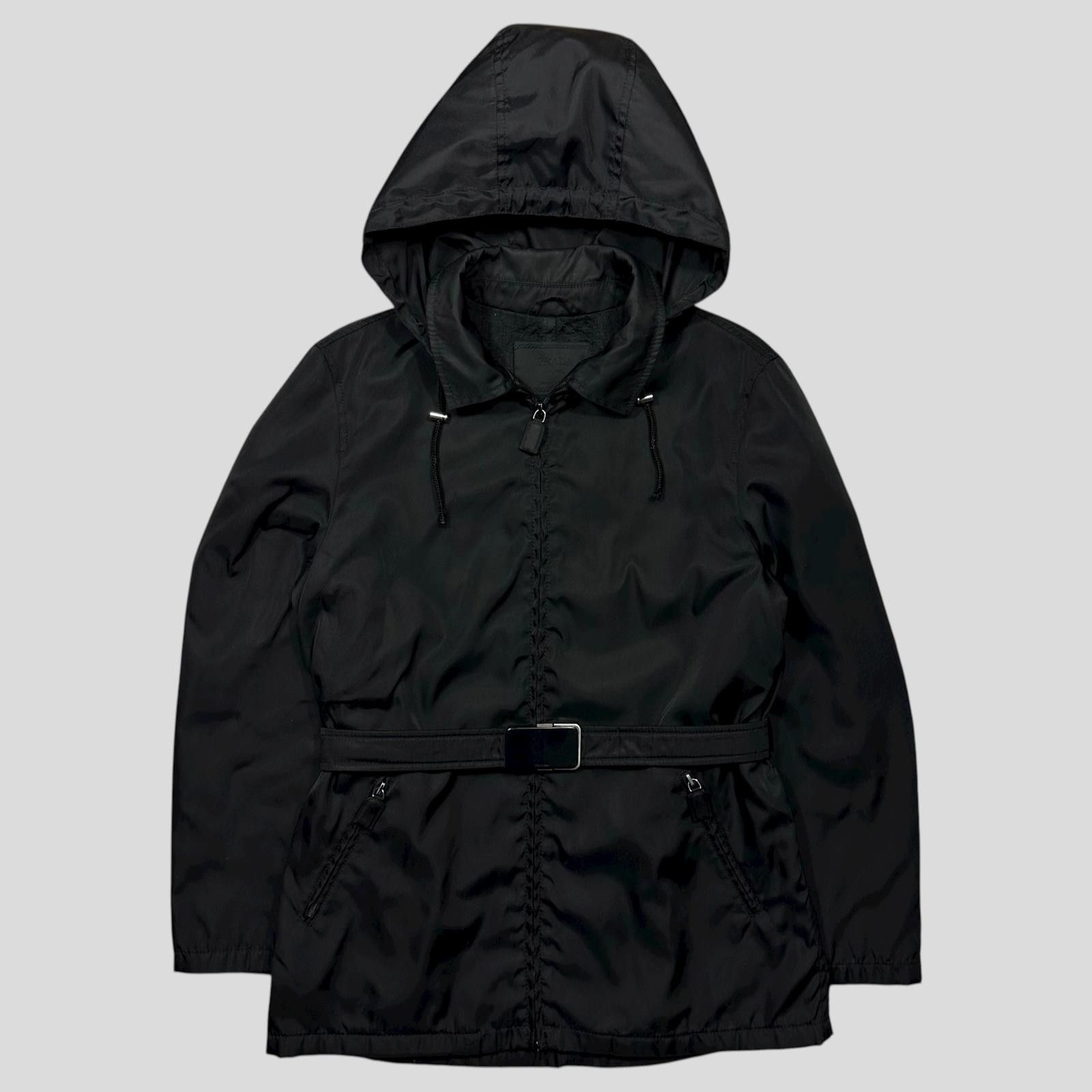 Prada Prada 90’s Quilted Nylon Belt Parka Jacket - UK10 Size M / US 6-8 / IT 42-44 - 1 Thumbnail