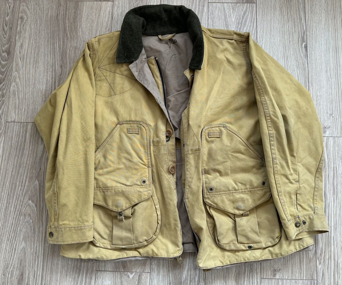 Filson Vintage Filson Tin Cloth Field Waxed Beige Workwear Jacket Size US XXL / EU 58 / 5 - 8 Thumbnail