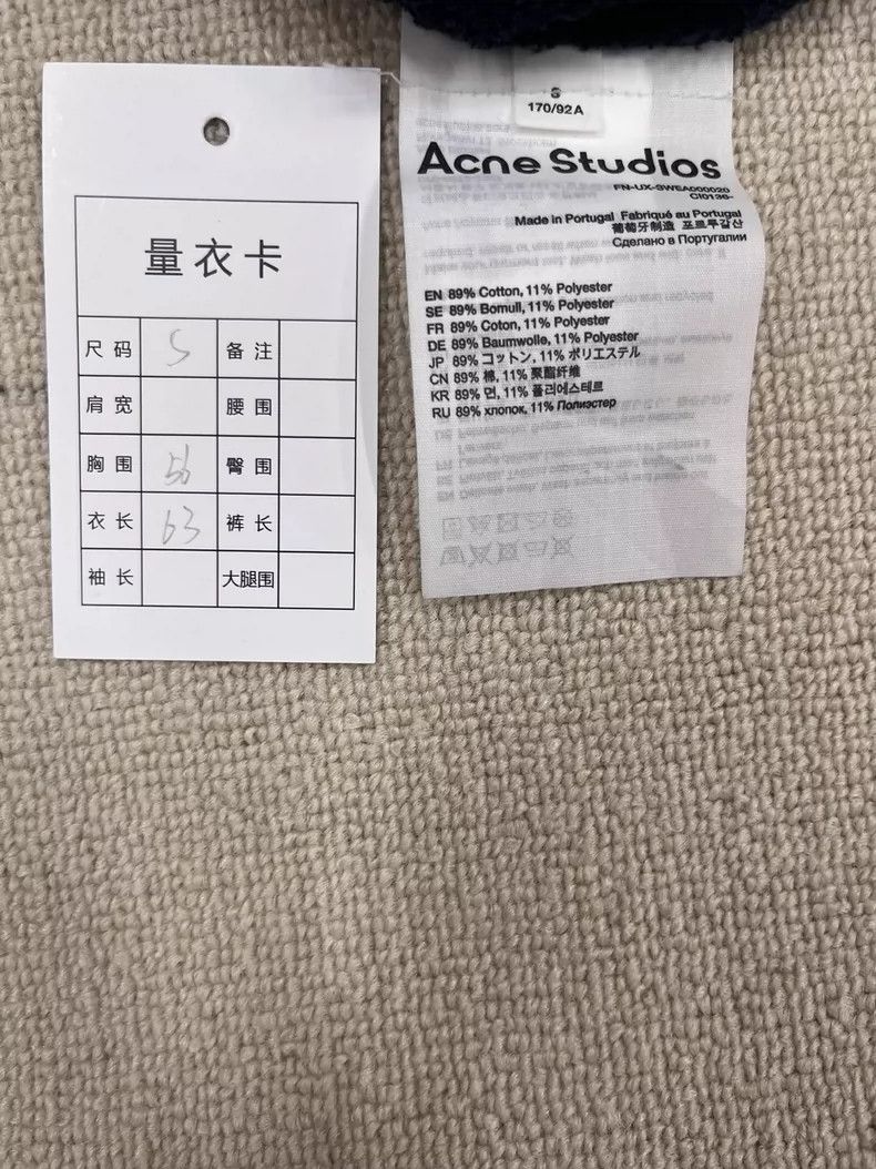 Acne Studios Acne Studios 1996 Collection Solid Letter Hooded Long Sleev Size US S / EU 44-46 / 1 - 5 Thumbnail